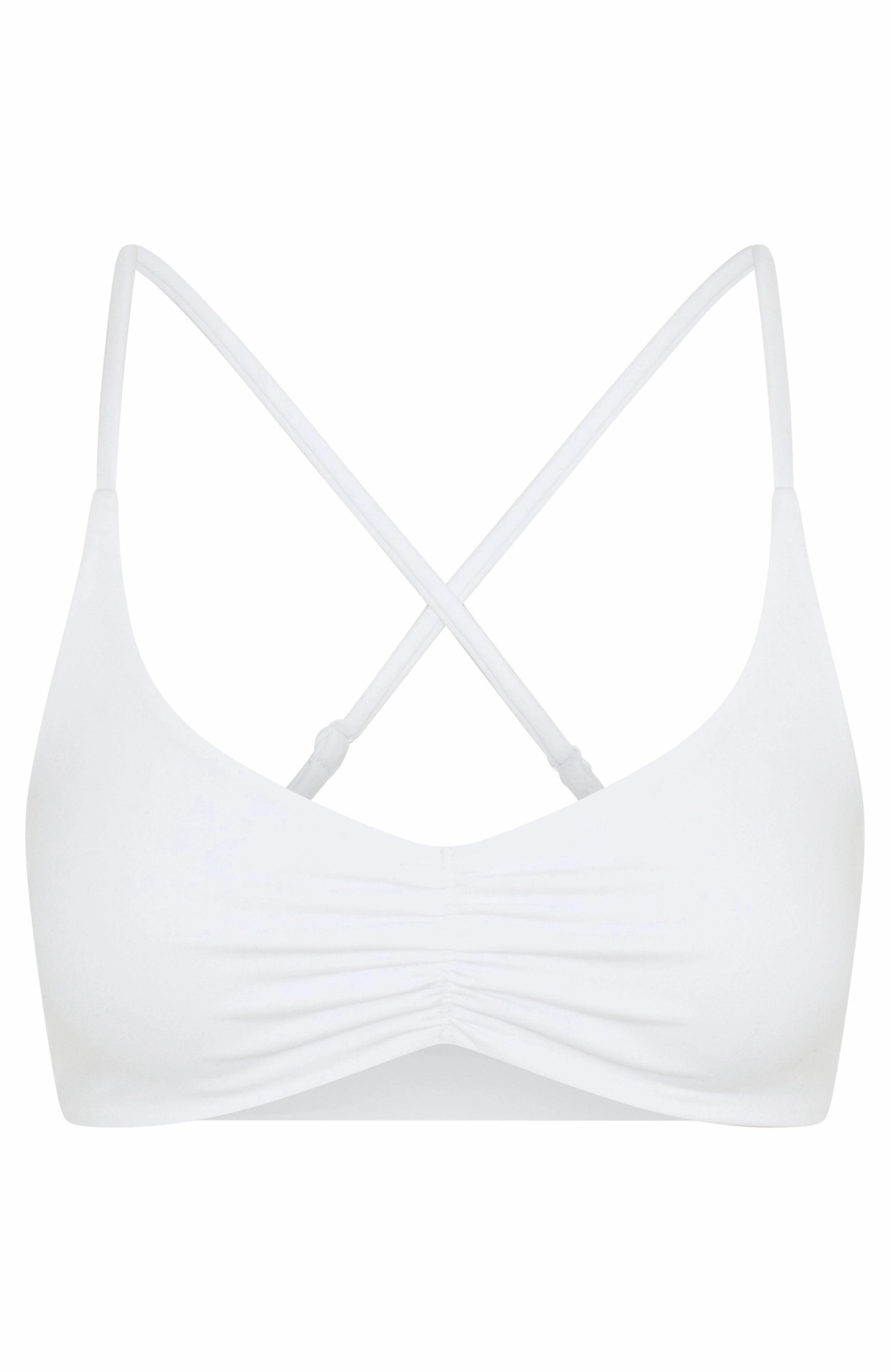 Quick Dry Performance Fusion Sports Bra White