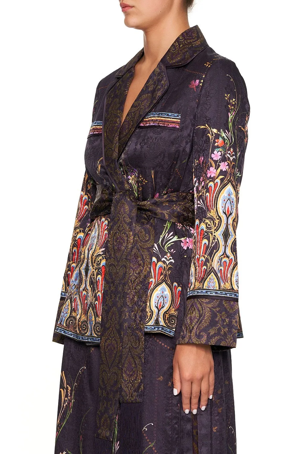 PAJAMA SUIT JACKET WILD FLOWER