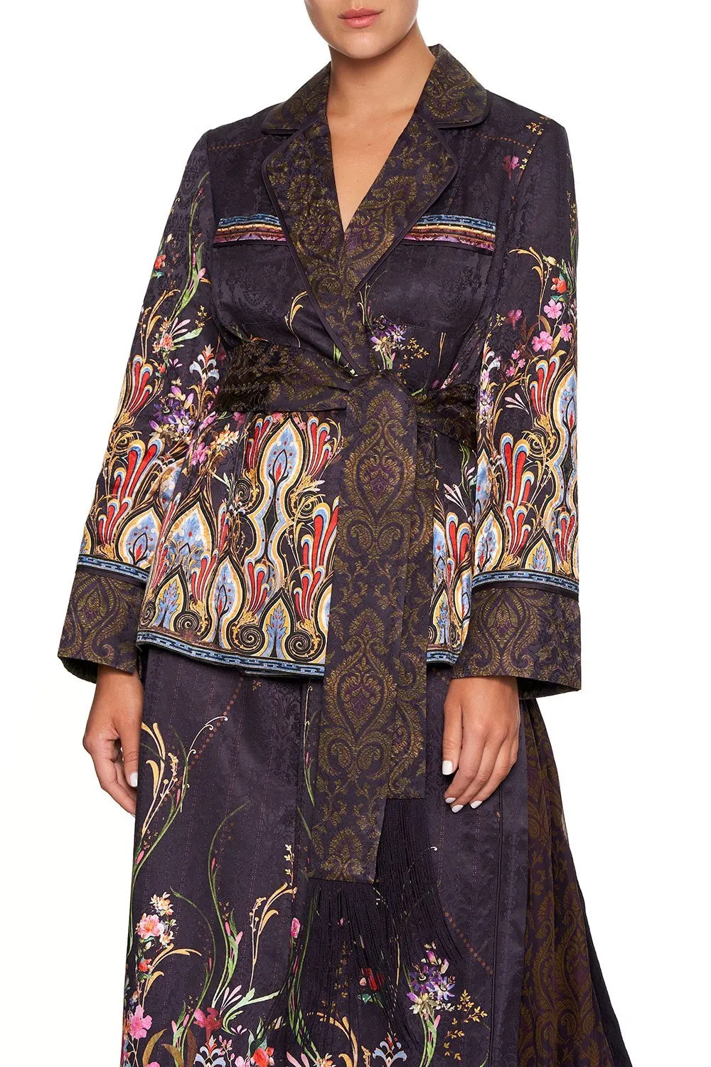 PAJAMA SUIT JACKET WILD FLOWER