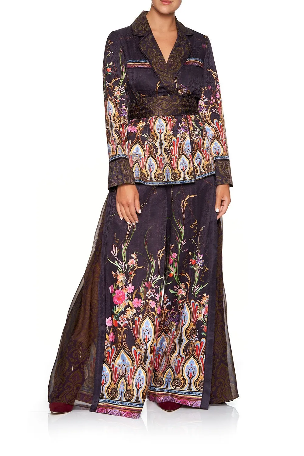 PAJAMA SUIT JACKET WILD FLOWER