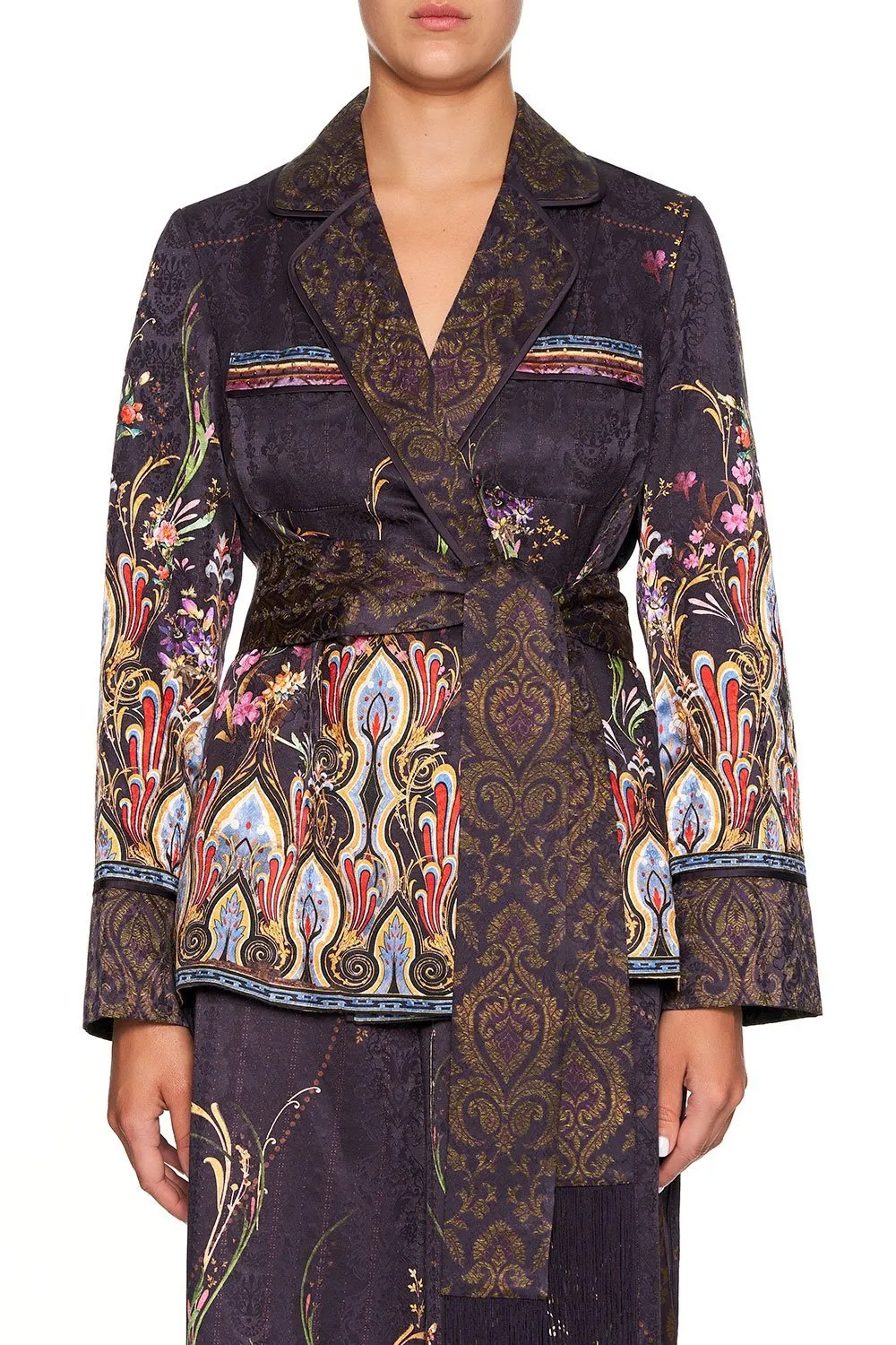 PAJAMA SUIT JACKET WILD FLOWER