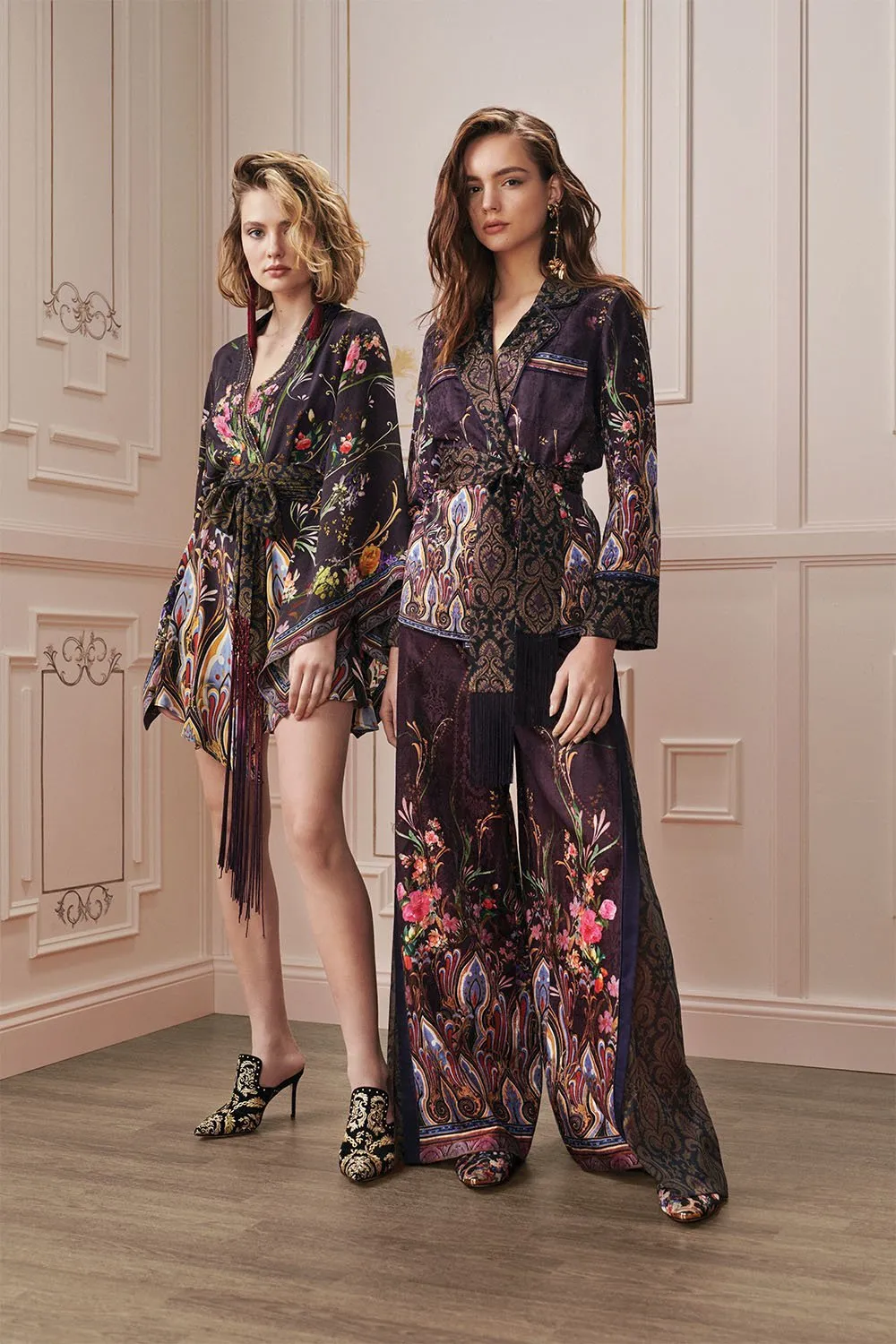 PAJAMA SUIT JACKET WILD FLOWER