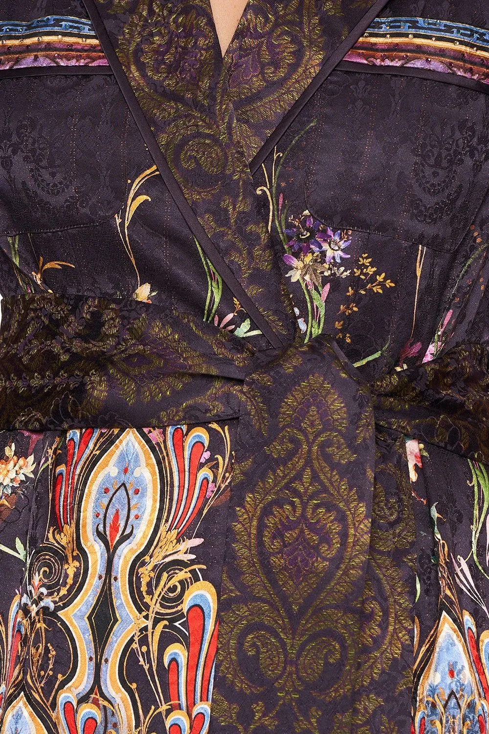 PAJAMA SUIT JACKET WILD FLOWER
