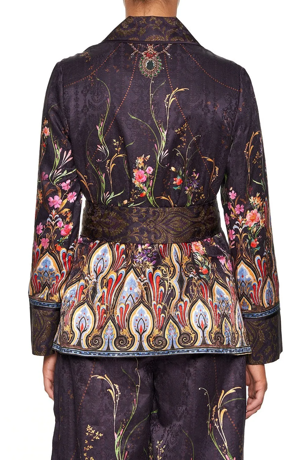 PAJAMA SUIT JACKET WILD FLOWER