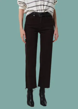 Eco Friendly Material Palma Straight Raw Hem Jean - Carob