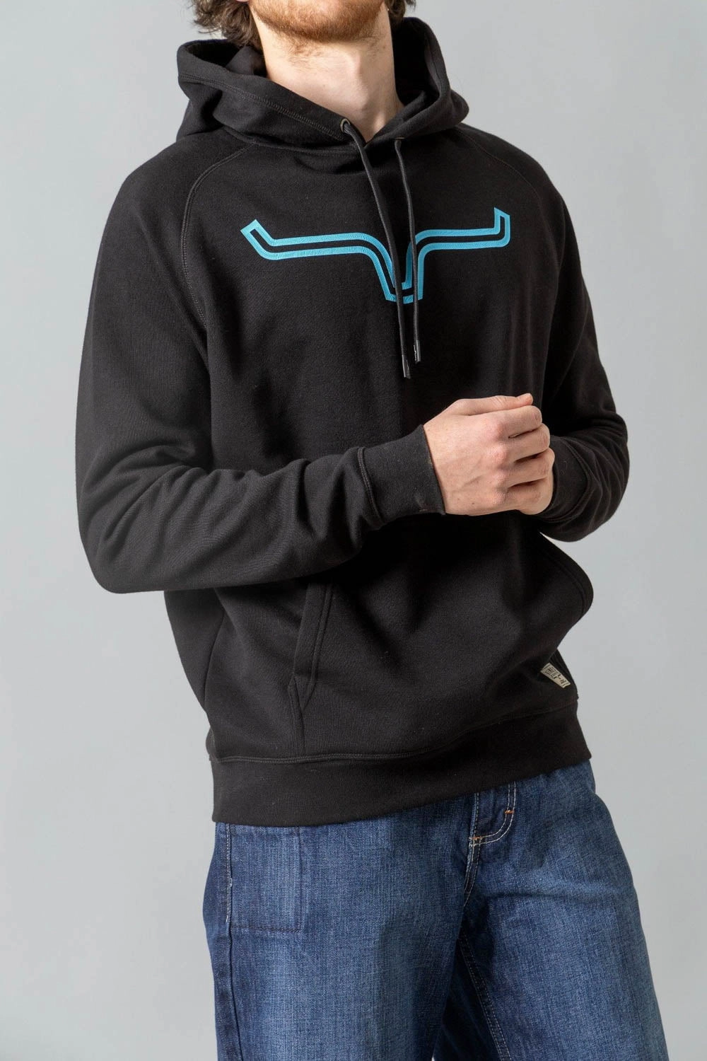 Spandex Enhanced Elasticity Cozy Look Wear Kimes Ranch Mens Outlier Black Cotton Blend Hoodie