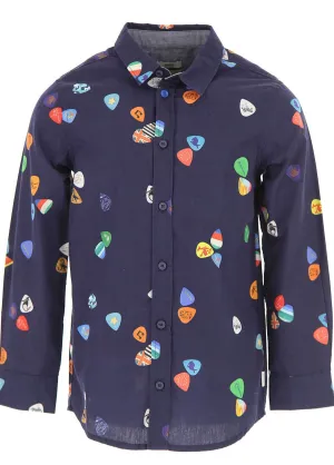 Paul Smith Junior Kids Boy Plectrum Print Shirt