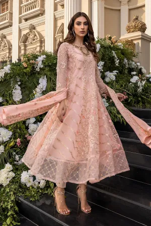Peach Salwar Kameez with Delicate Embroidery #PF415