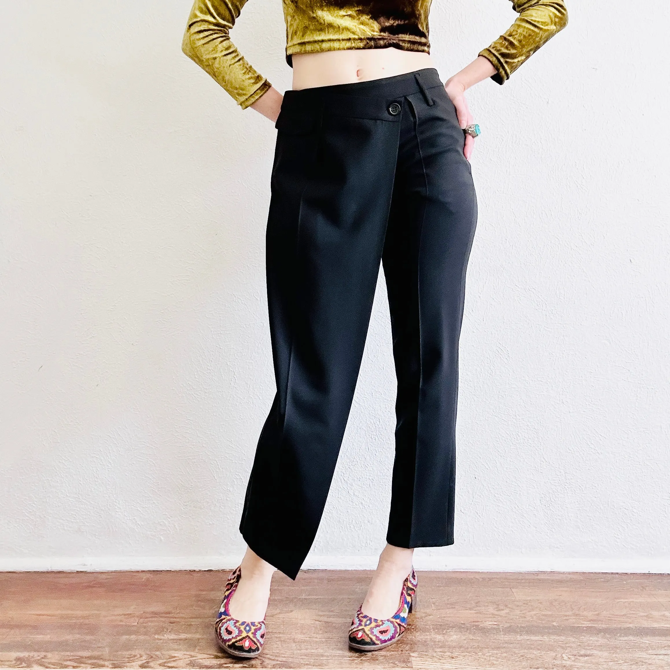 PEACHOO   KREJBERG WOOL PANTS // WAIST SIZE 26