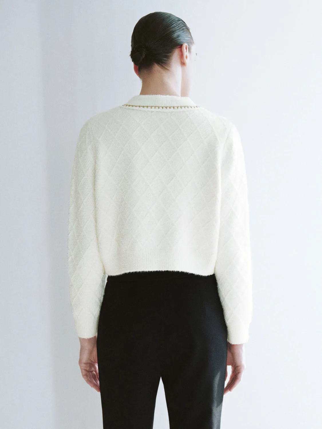 Pearl Button Knitted Cardigans