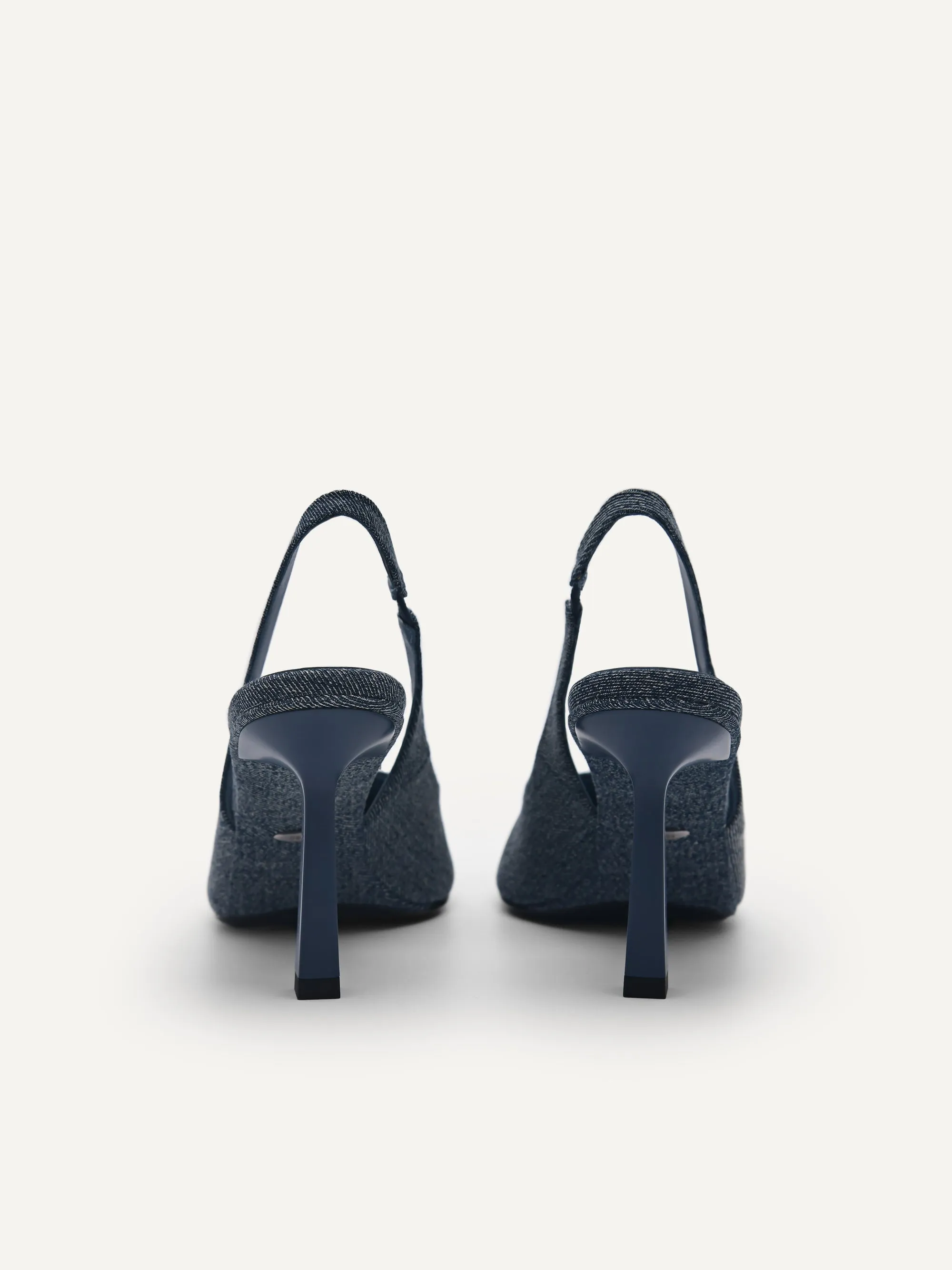 PEDRO Studio Liza Denim Slingback Pumps