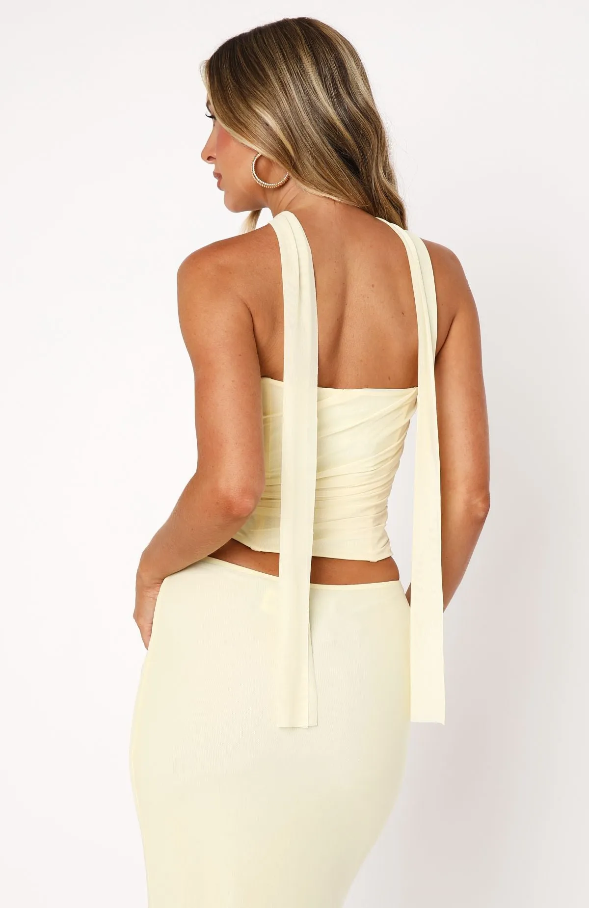 Lovers Lane Strapless Bustier Lemon Statement Fashion