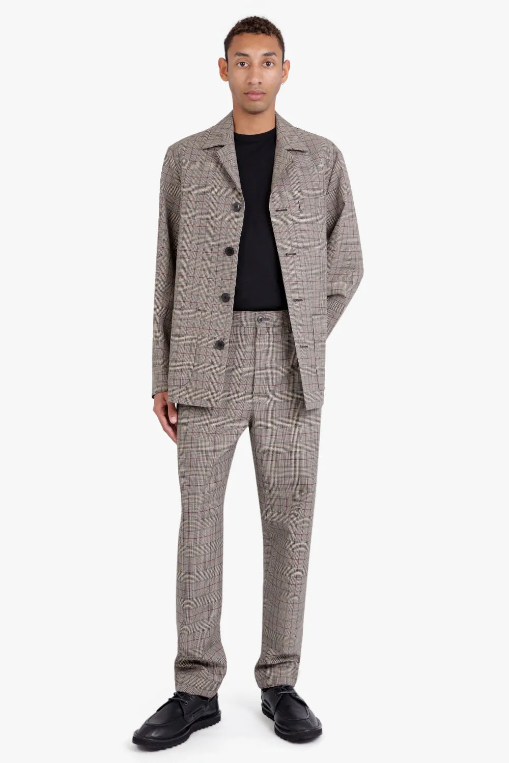 Penwick Wool Check Pant | Sand