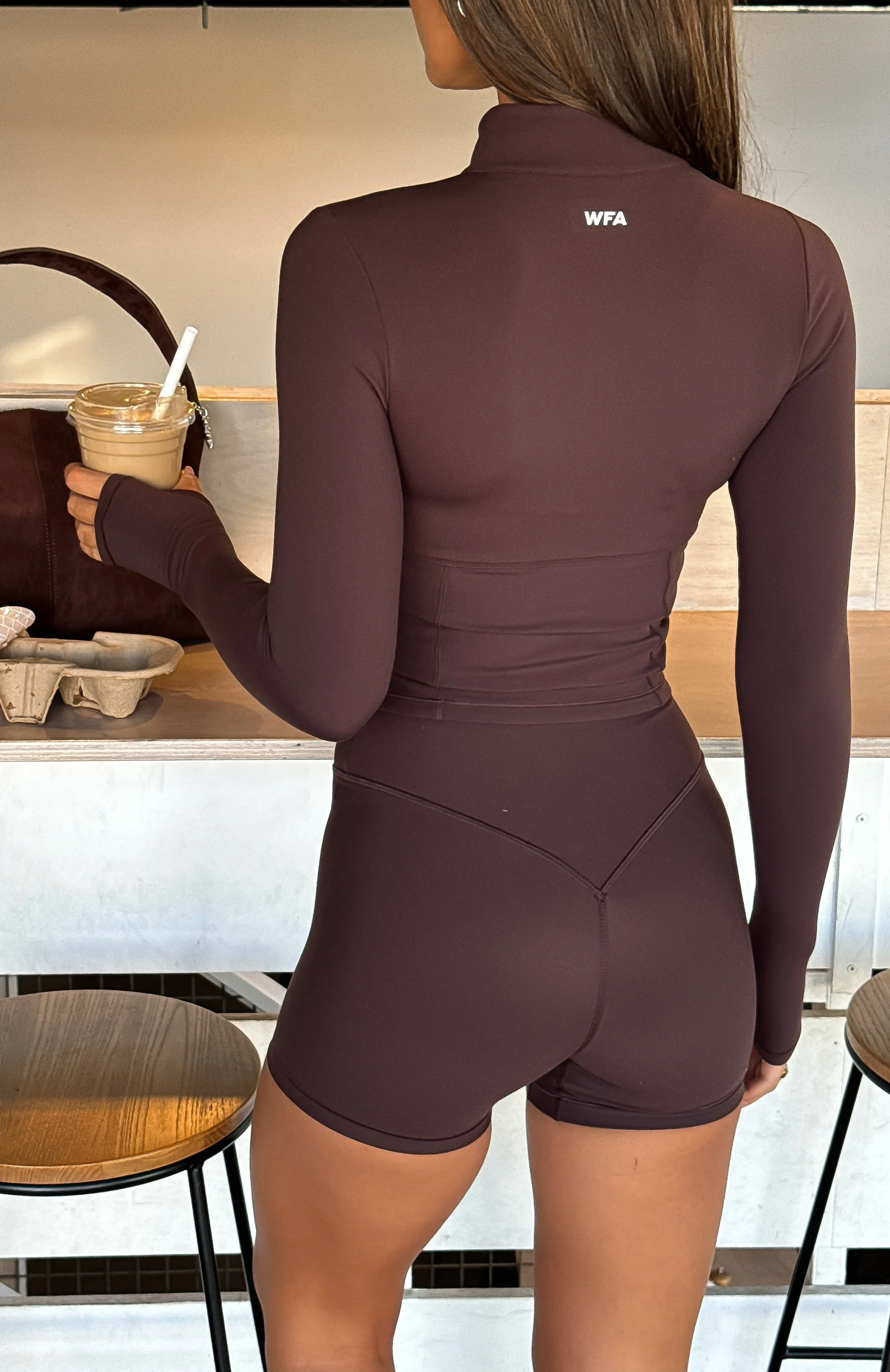 Eco Conscious Packaging Persistence Jacket Dark Chocolate