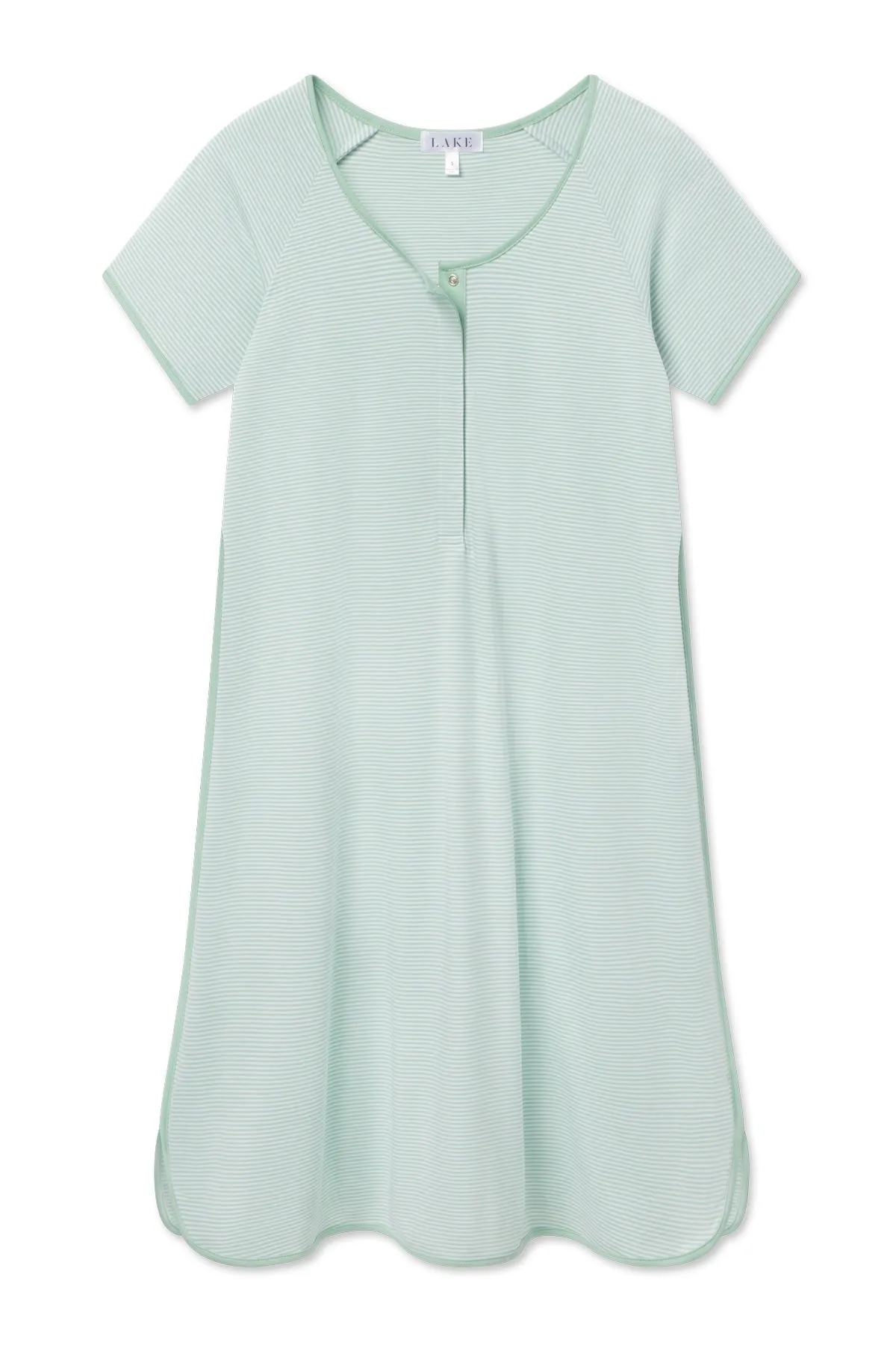 Pima Maternity Nightgown in Parisian Green