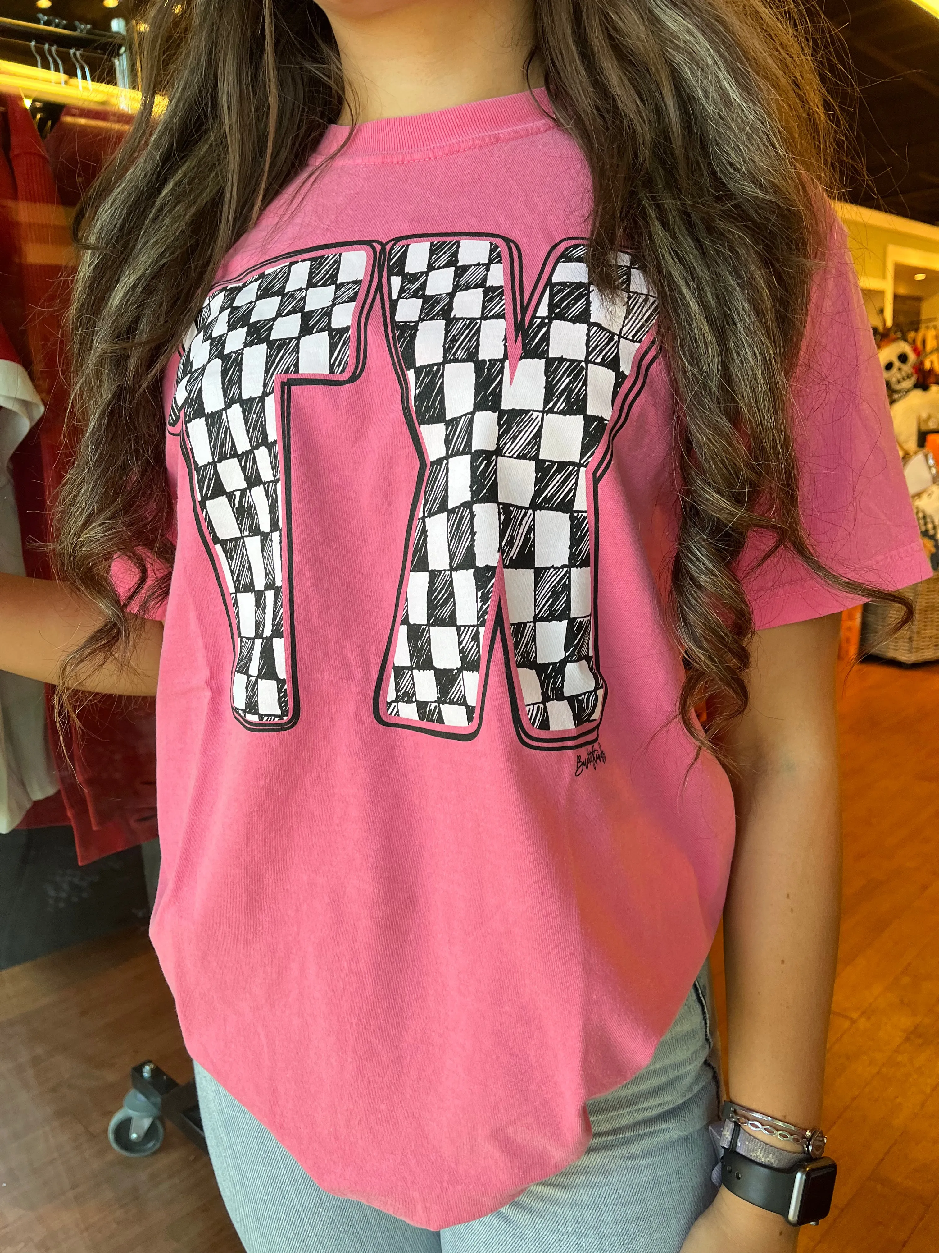 Pink Checkered TX