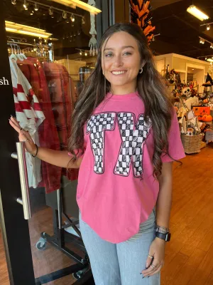 Pink Checkered TX