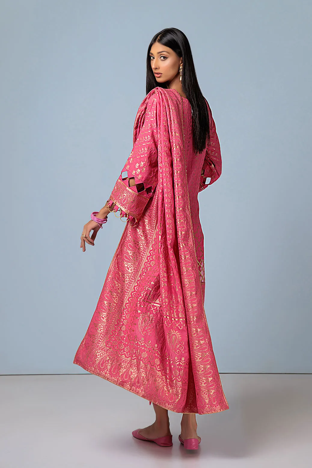 PINK-JACQUARD-3 PIECE (SBN233P23B)