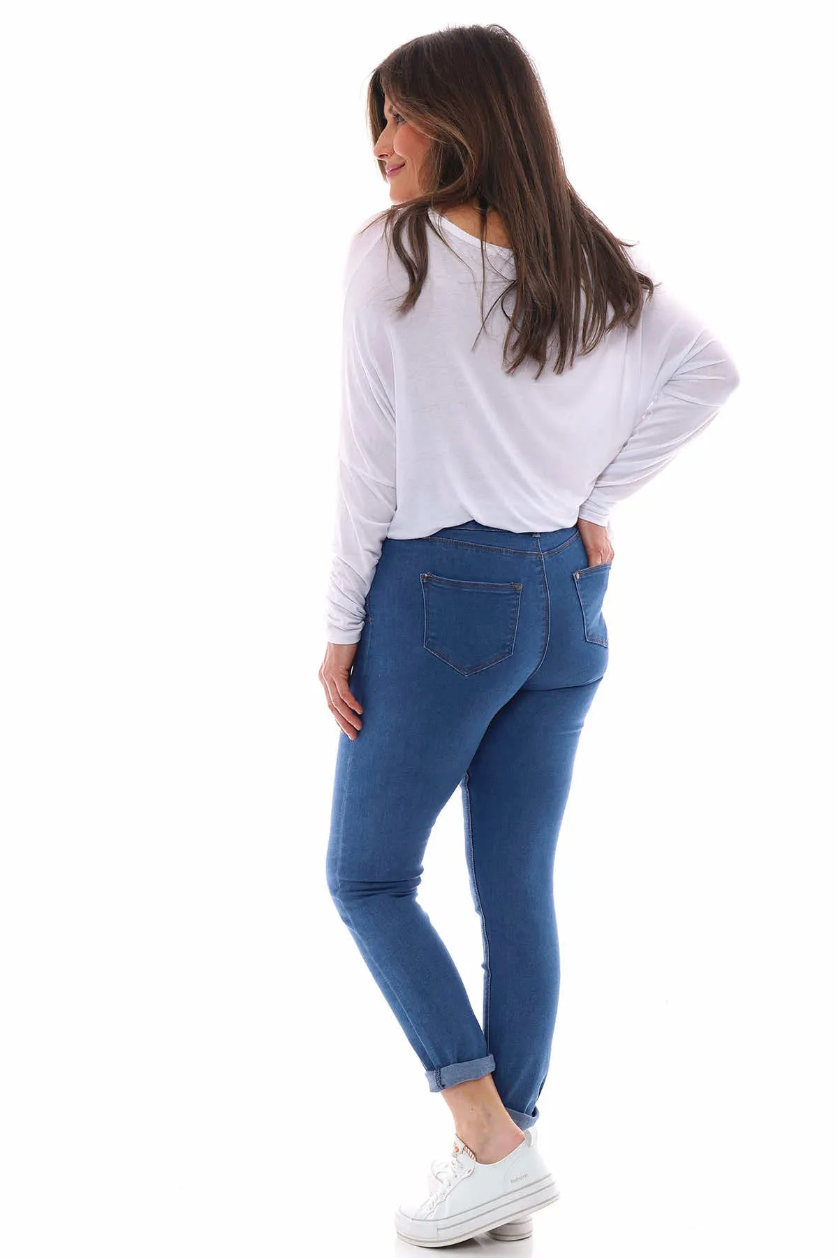 Pinns Slim Fit Super-Stretch Denim Jean Mid Denim