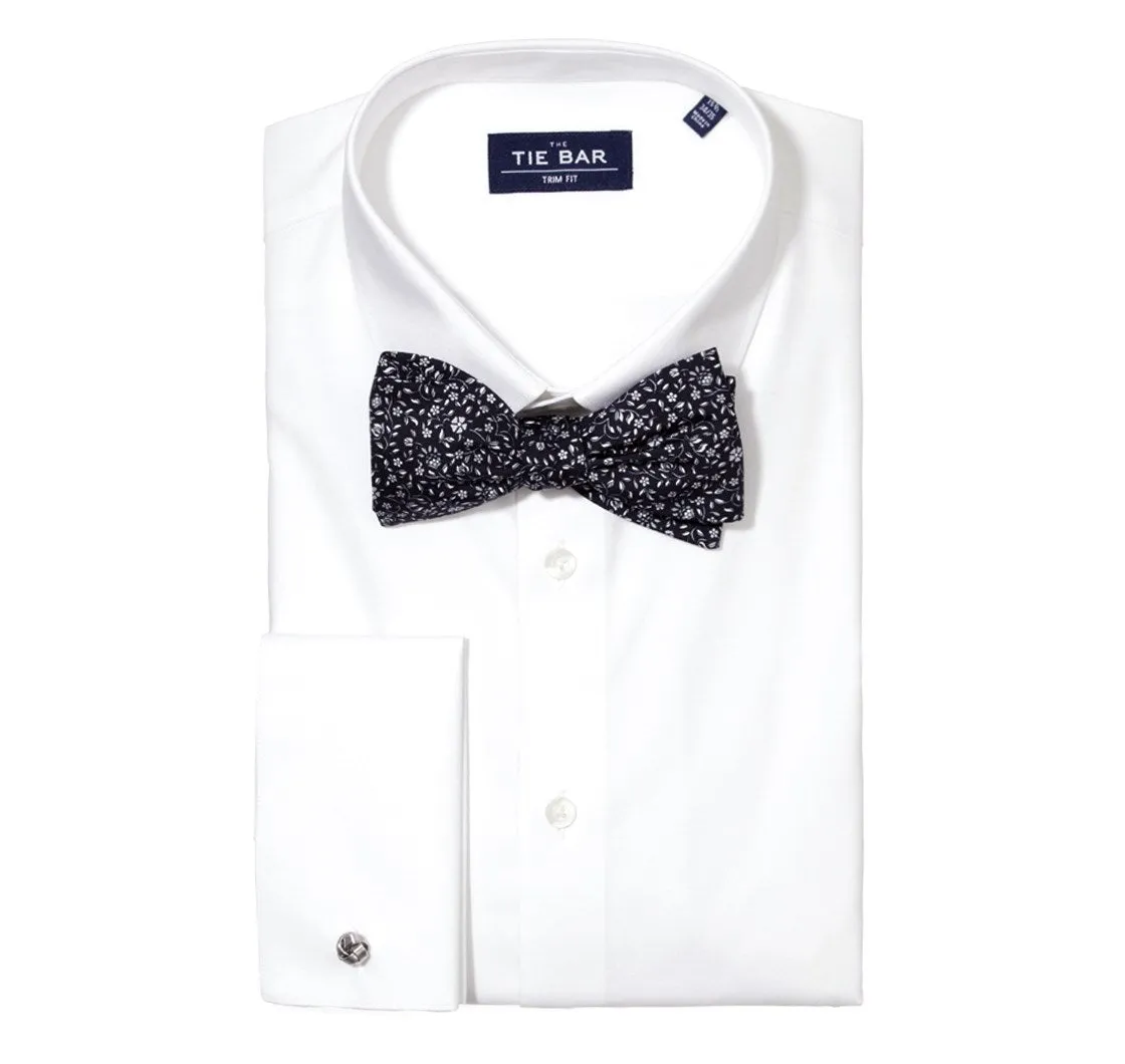 Pinpoint Solid - French Cuff White Non-Iron Dress Shirt