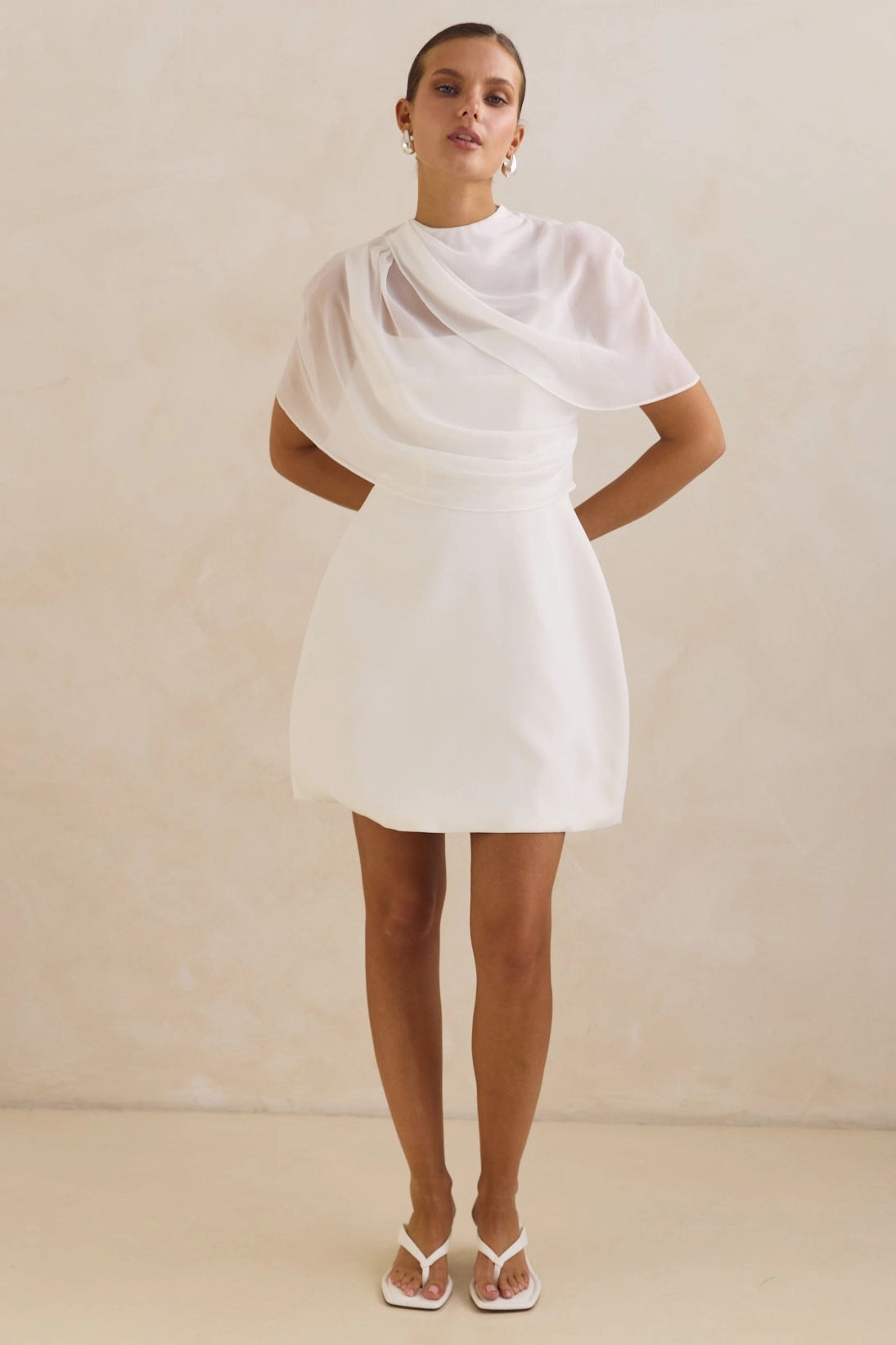 Pixie Mini Dress (White) Mood Comfort