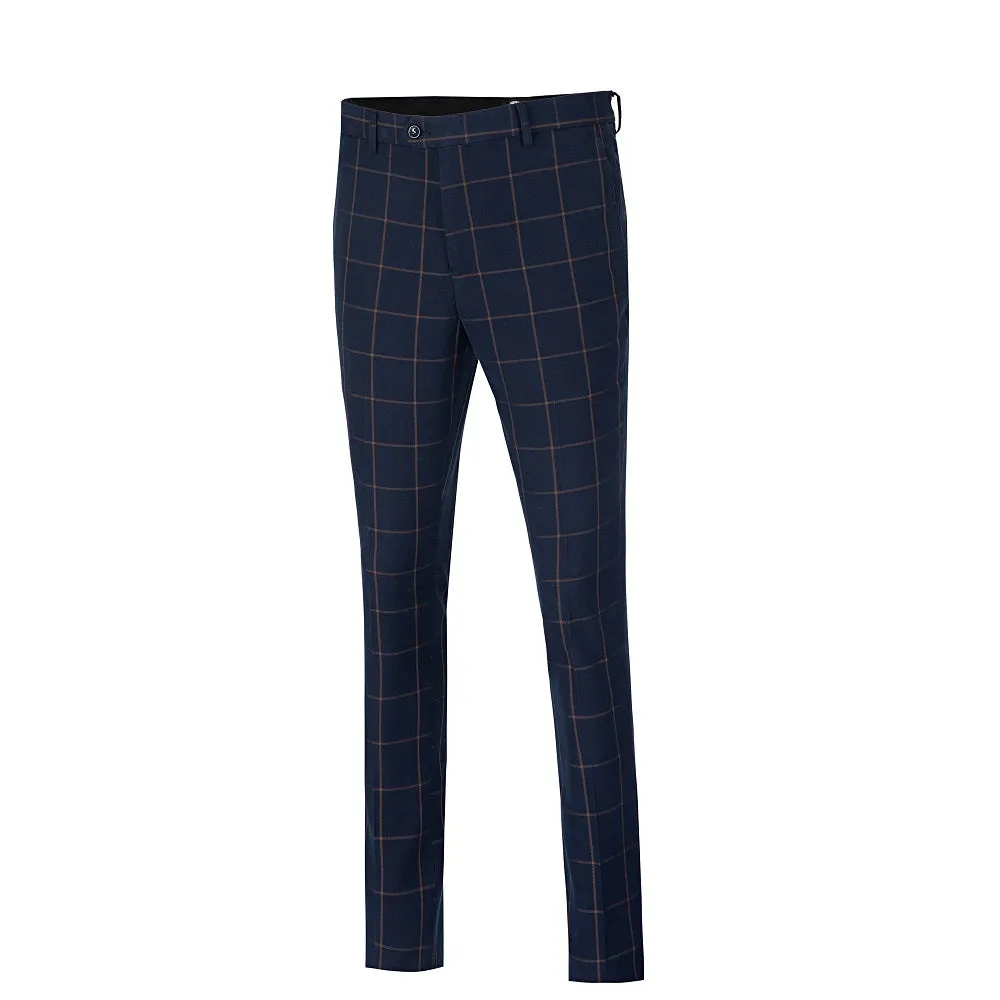 Plaid Men's 3 Piece Slim Fit Suits (MORE COLORS )