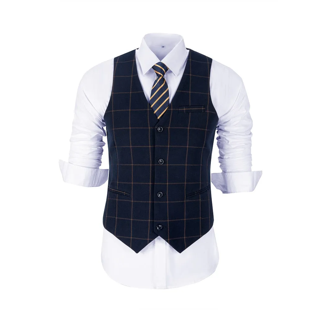 Plaid Men's 3 Piece Slim Fit Suits (MORE COLORS )
