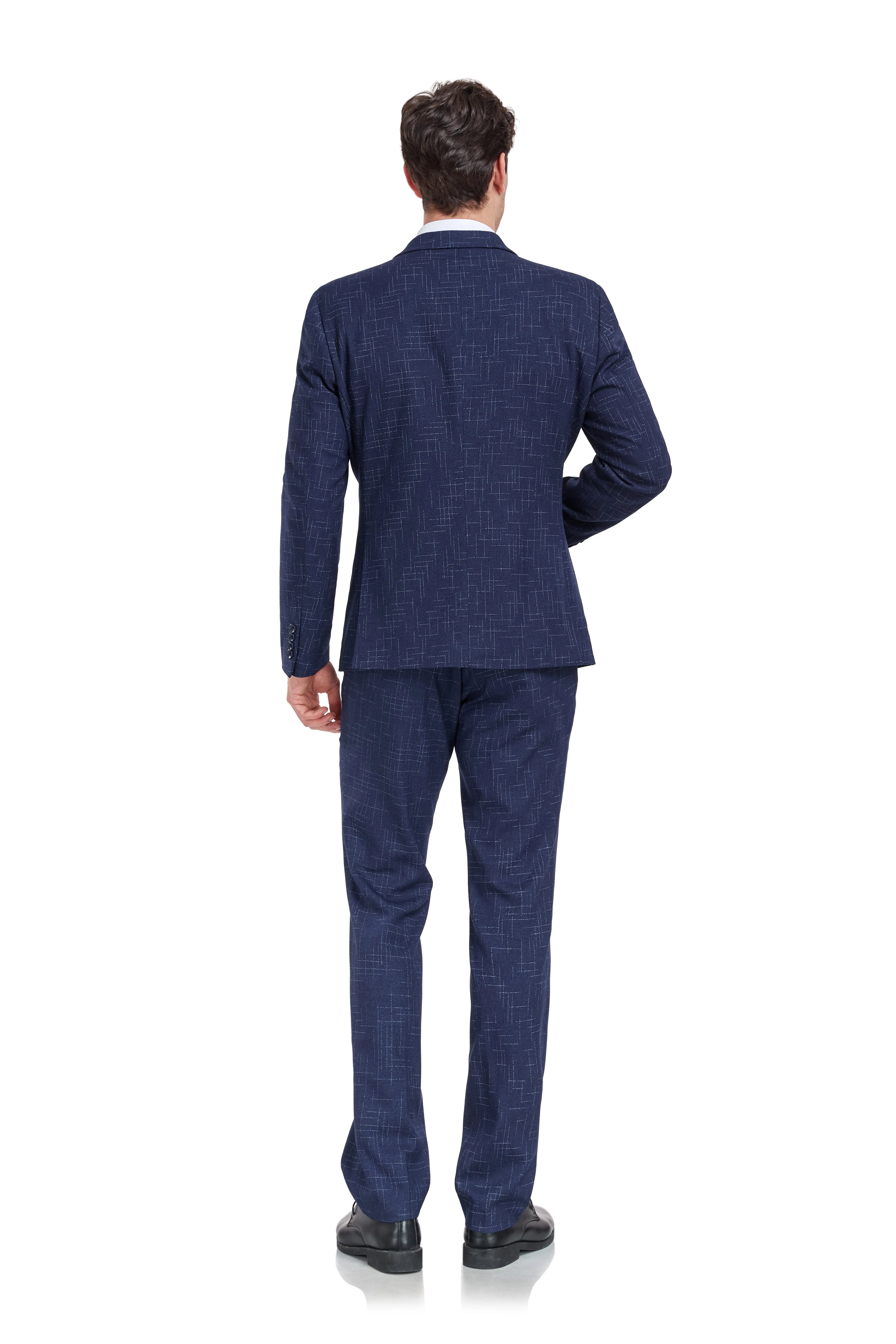 Plaid Men's 3 Piece Slim Fit Suits (MORE COLORS )