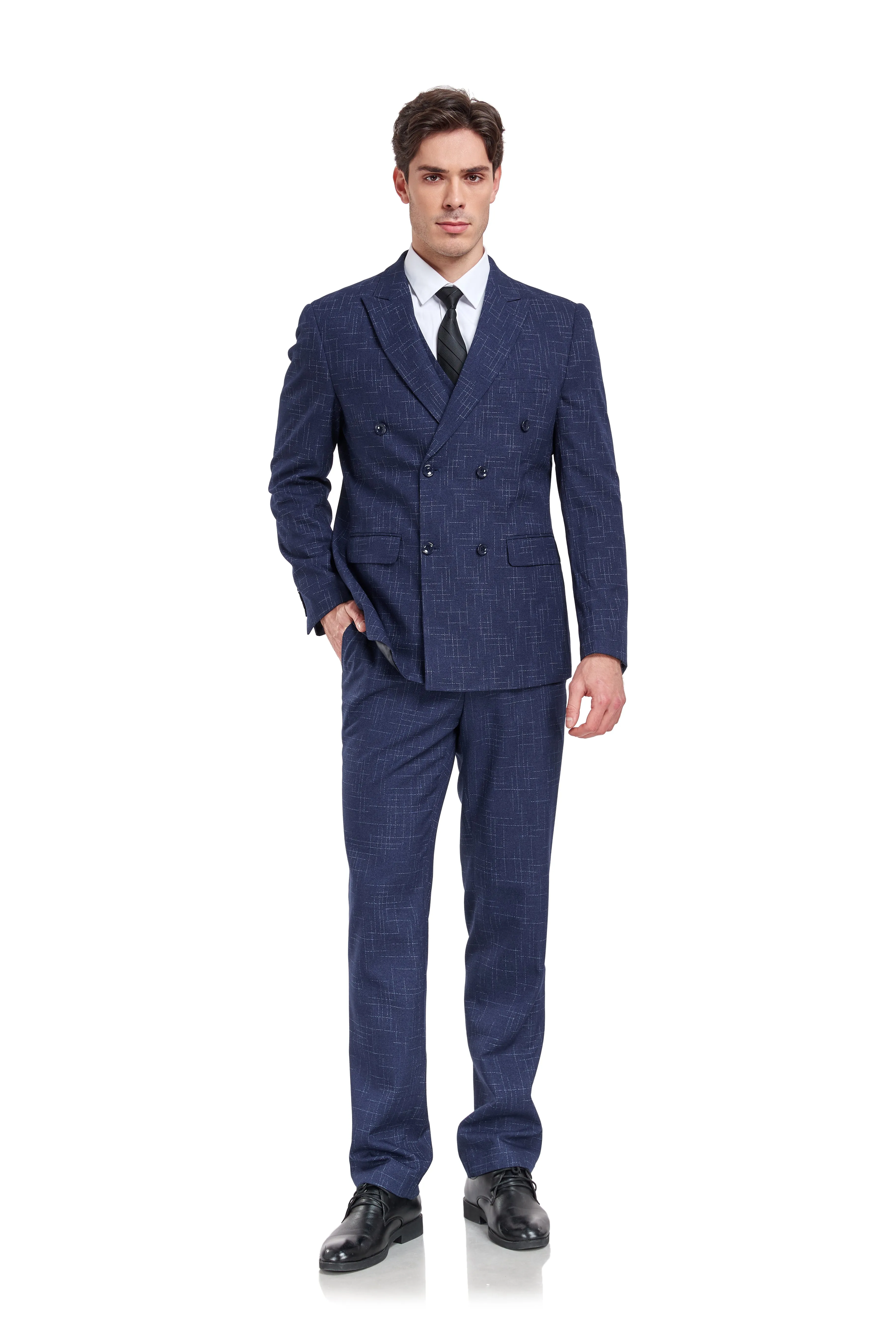 Plaid Men's 3 Piece Slim Fit Suits (MORE COLORS )