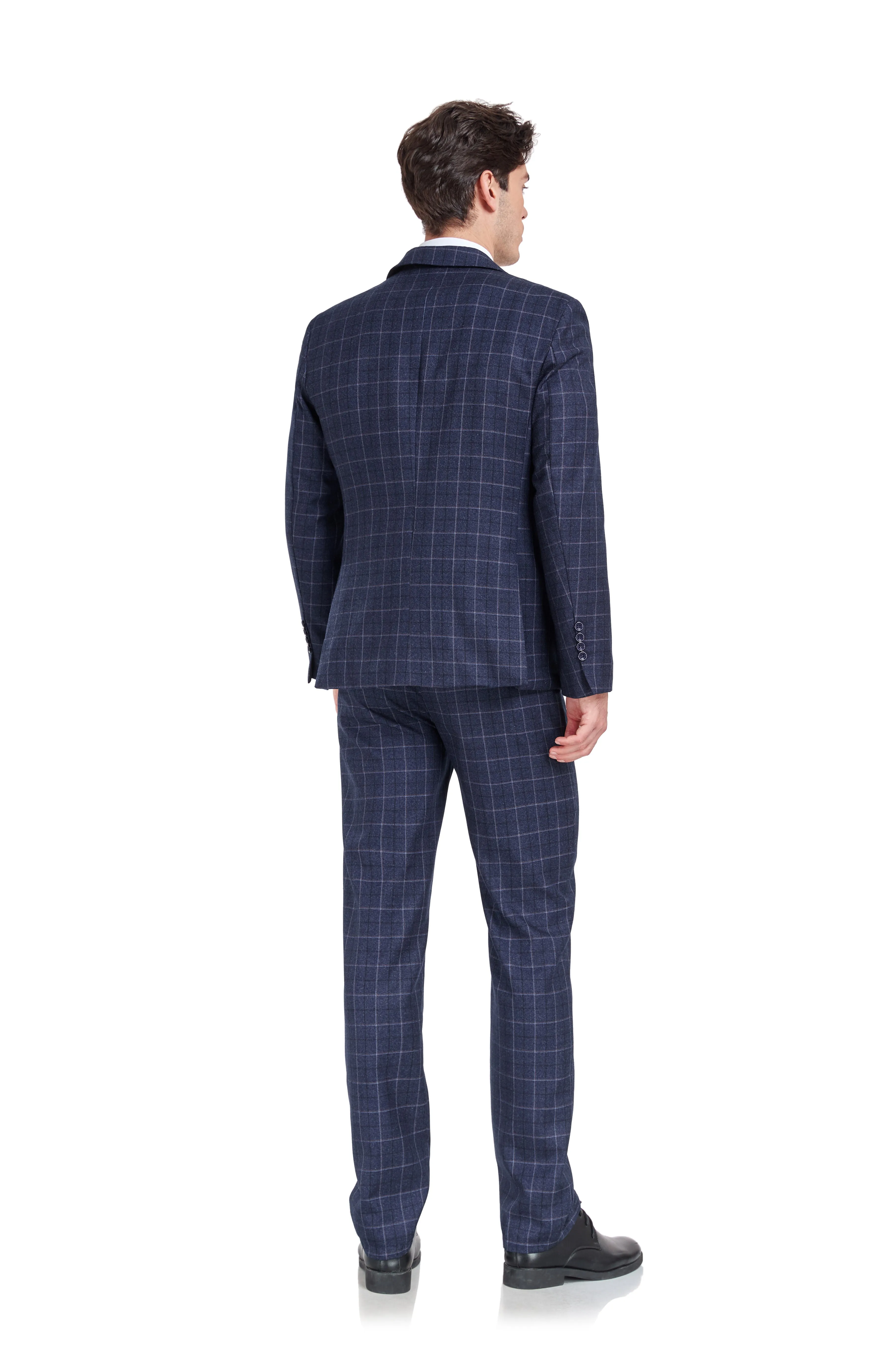 Plaid Men's 3 Piece Slim Fit Suits (MORE COLORS )