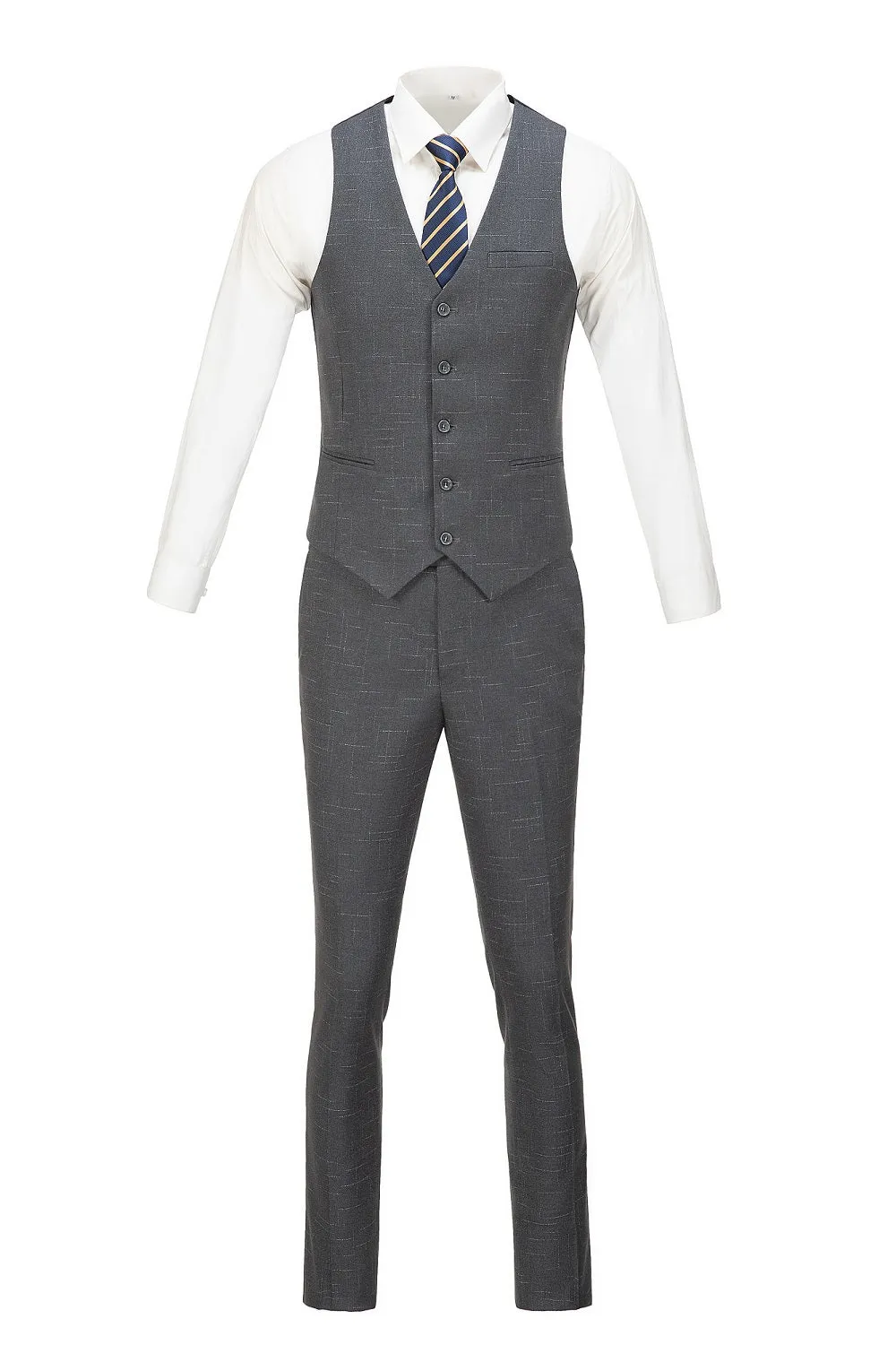 Plaid Men's 3 Piece Slim Fit Suits (MORE COLORS )