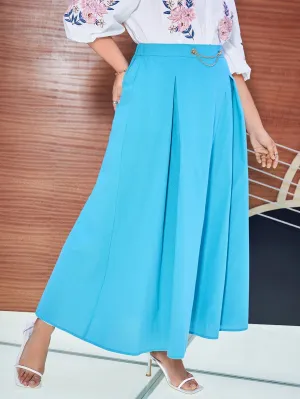 Plain Chain Maxi Plus Size Skirt