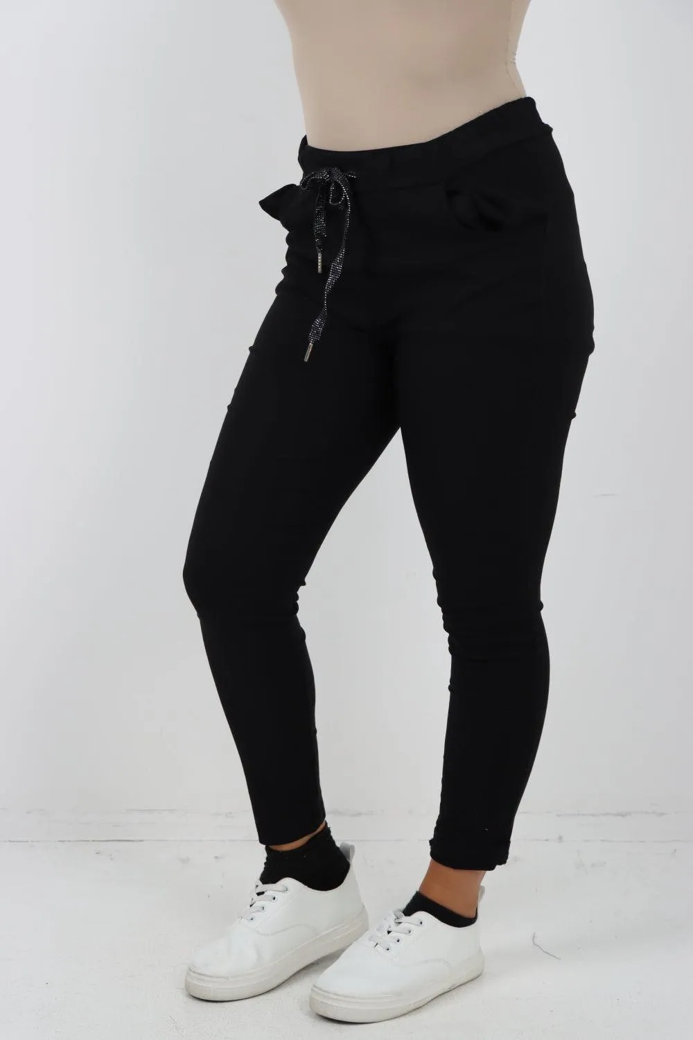 Plain Magic Drawstring Comfort Joggers