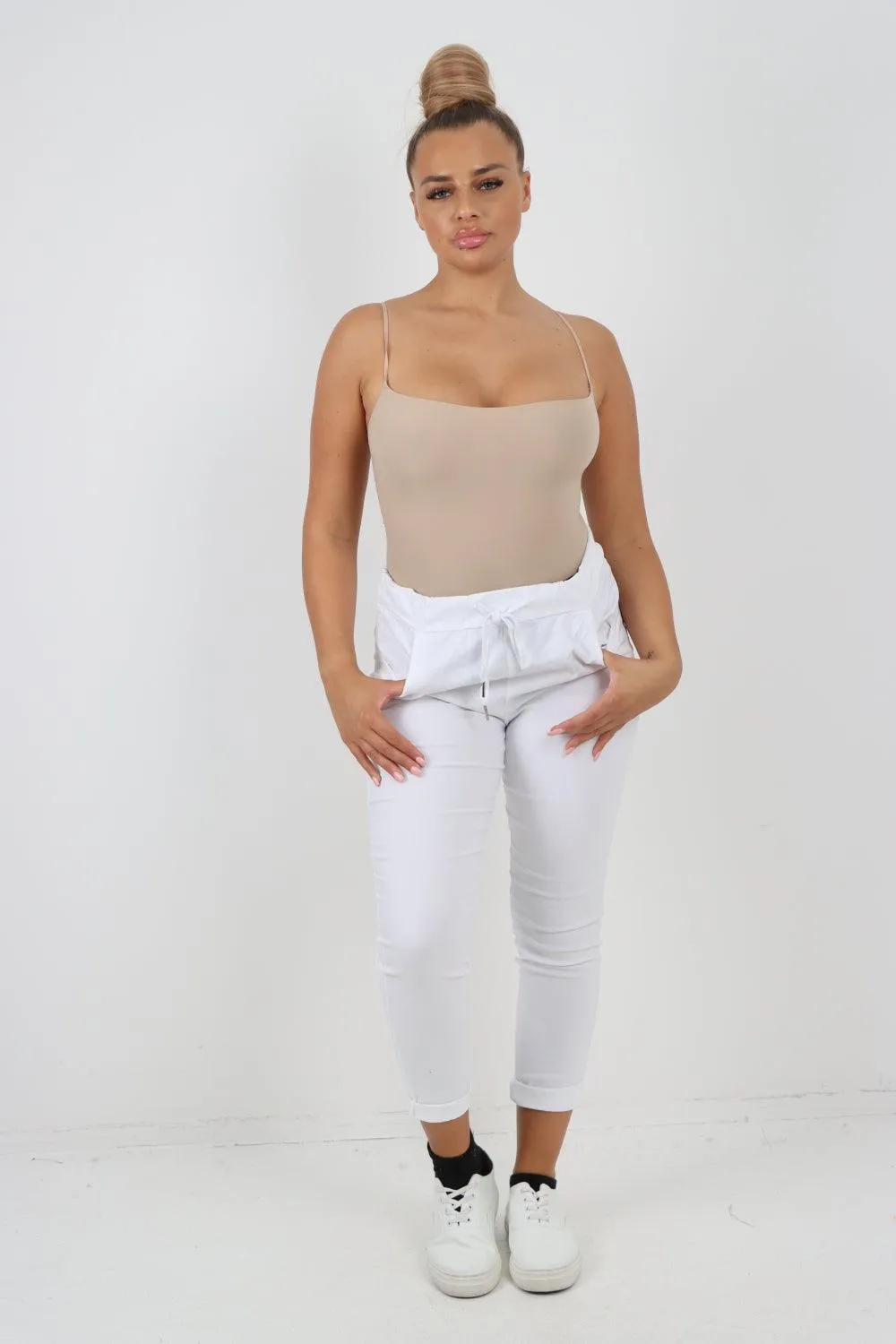 Plain Magic Drawstring Comfort Joggers