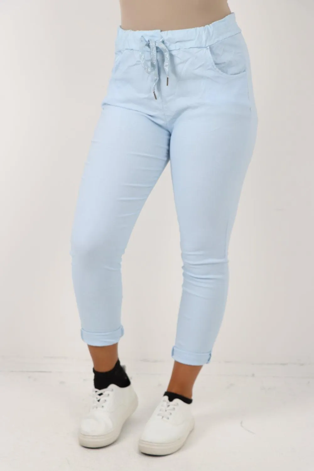 Plain Magic Drawstring Comfort Joggers