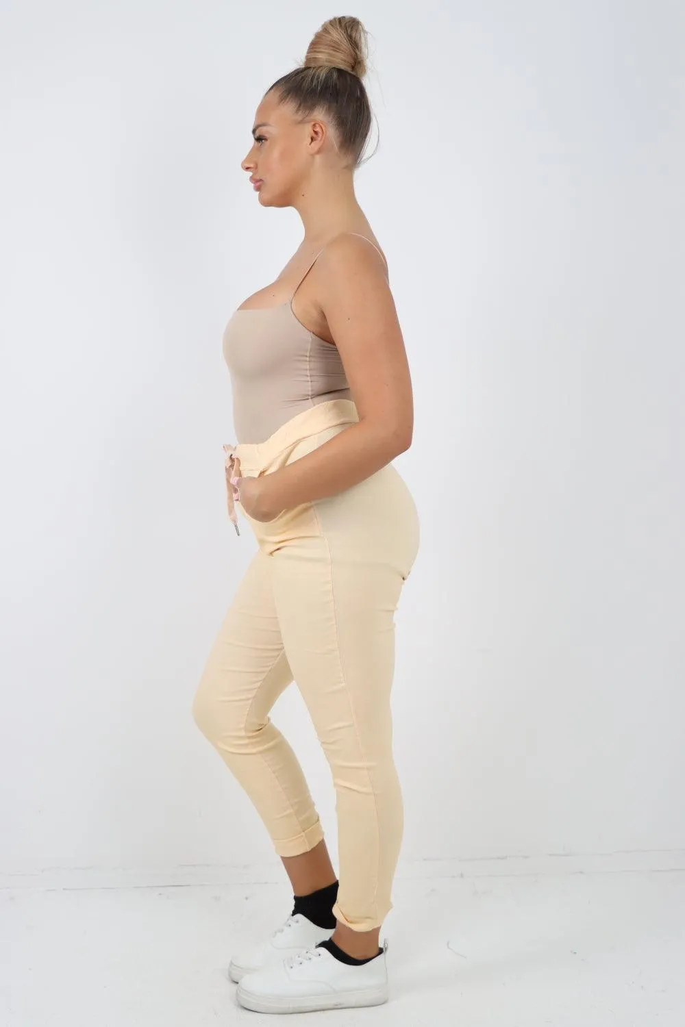 Plain Magic Drawstring Comfort Joggers