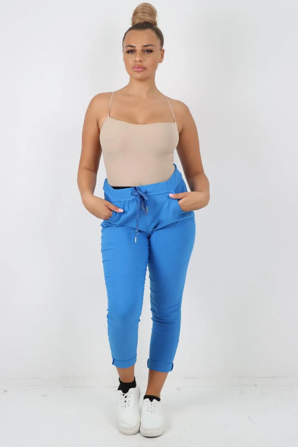 Plain Magic Drawstring Comfort Joggers