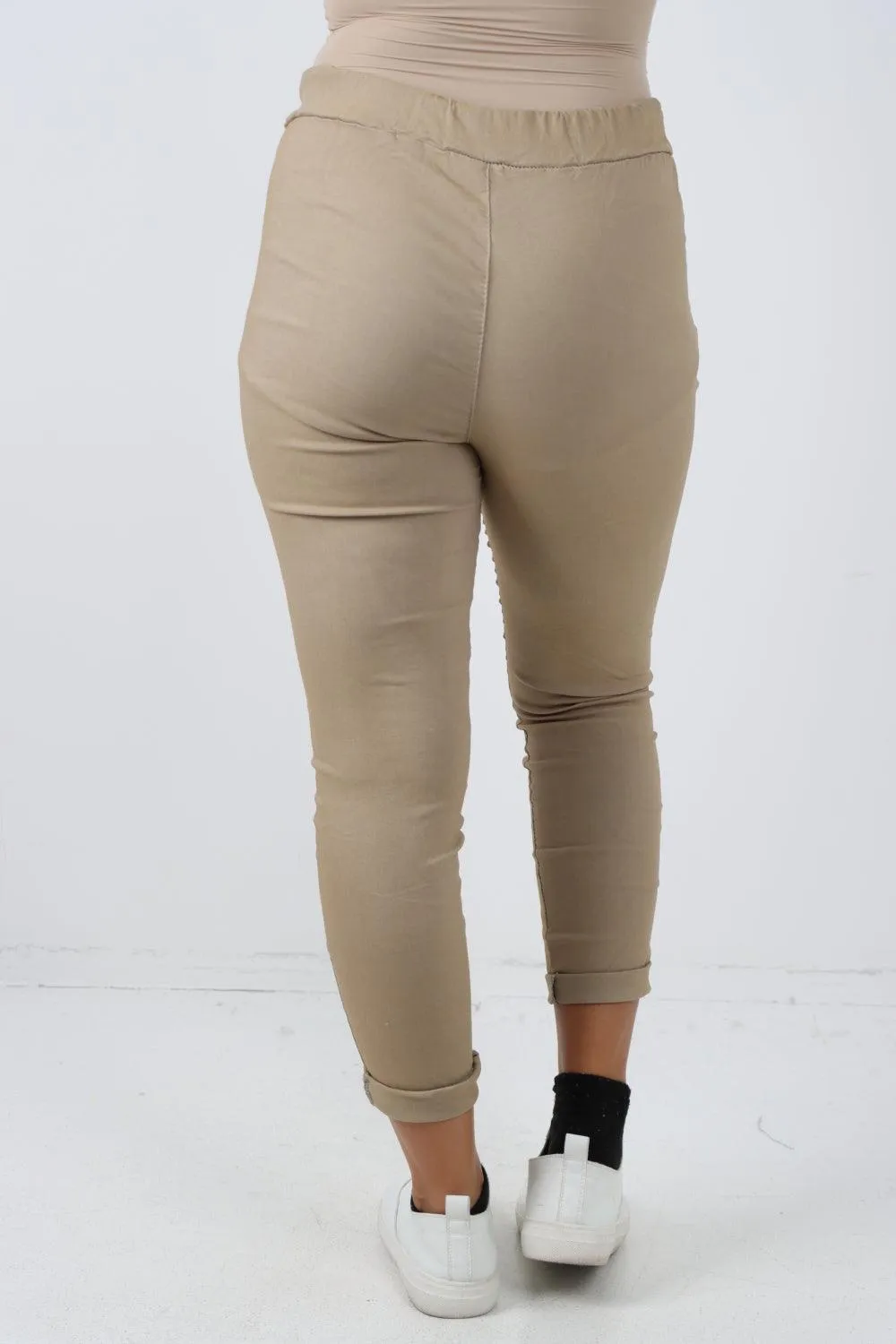 Plain Magic Drawstring Comfort Joggers