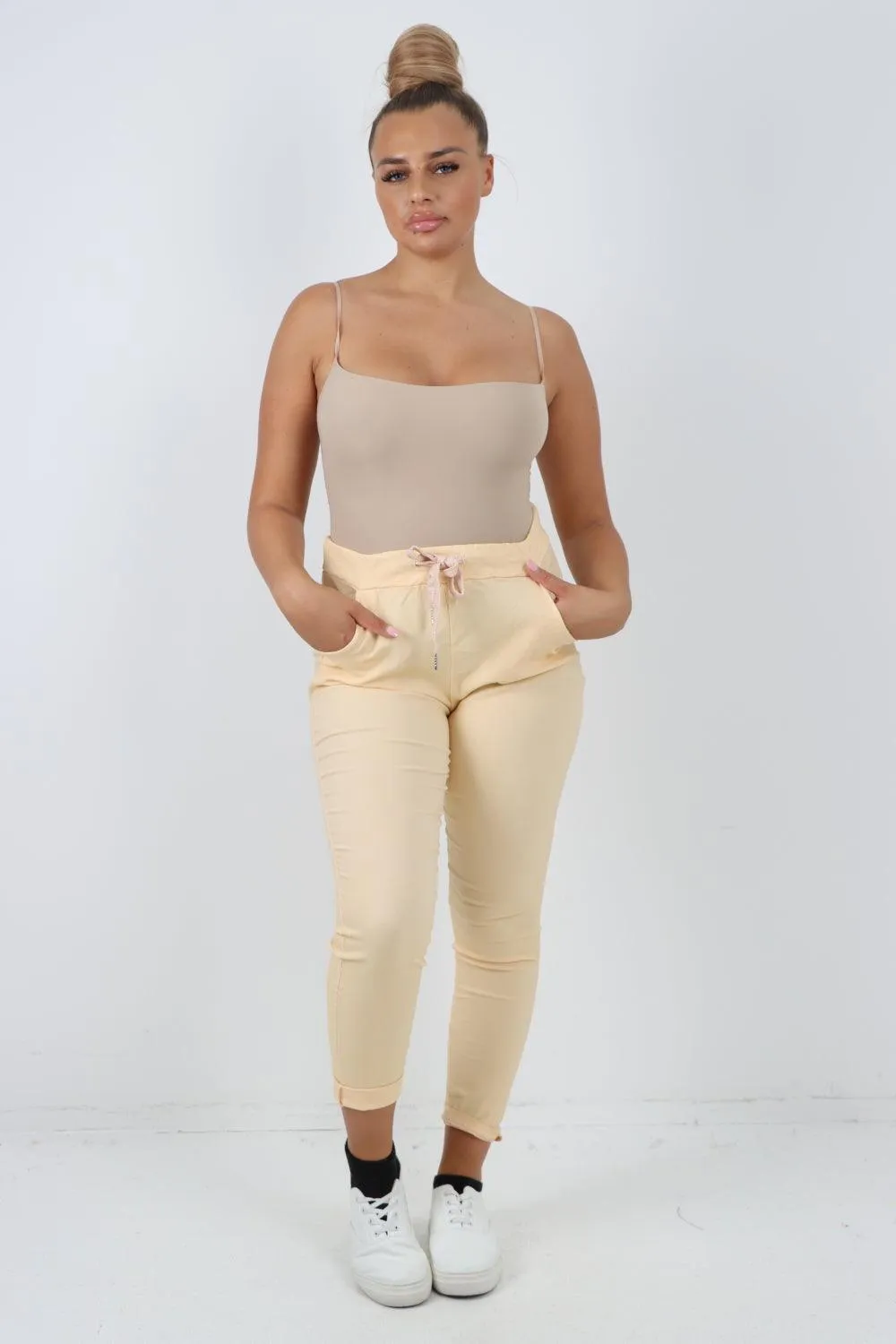 Plain Magic Drawstring Comfort Joggers