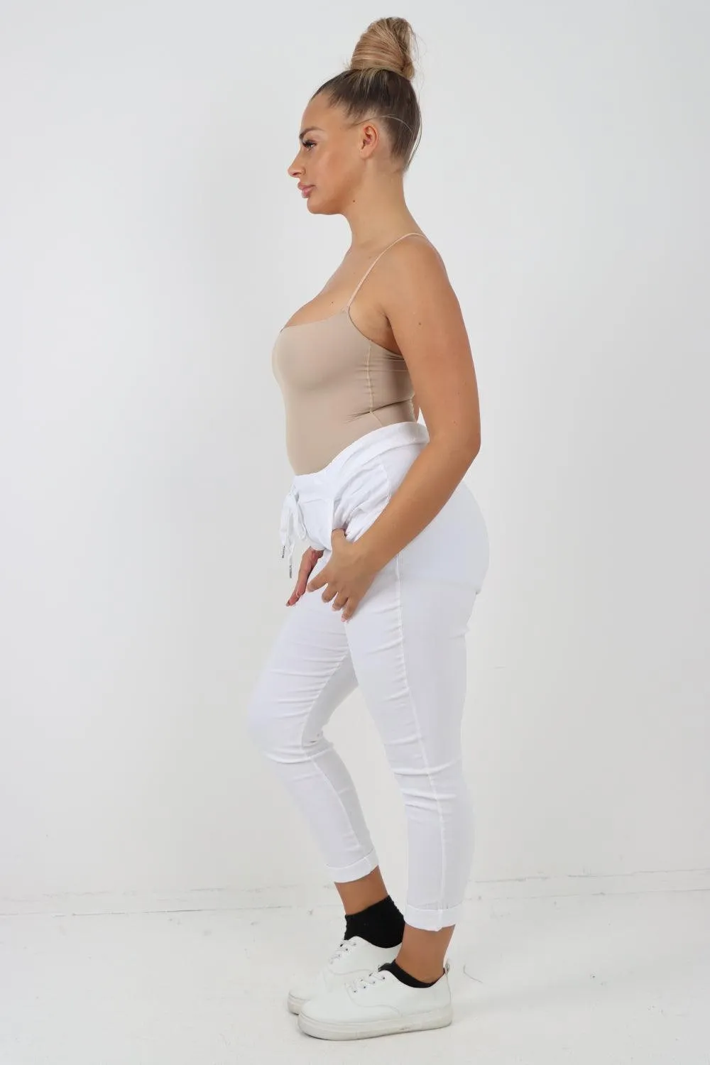 Plain Magic Drawstring Comfort Joggers