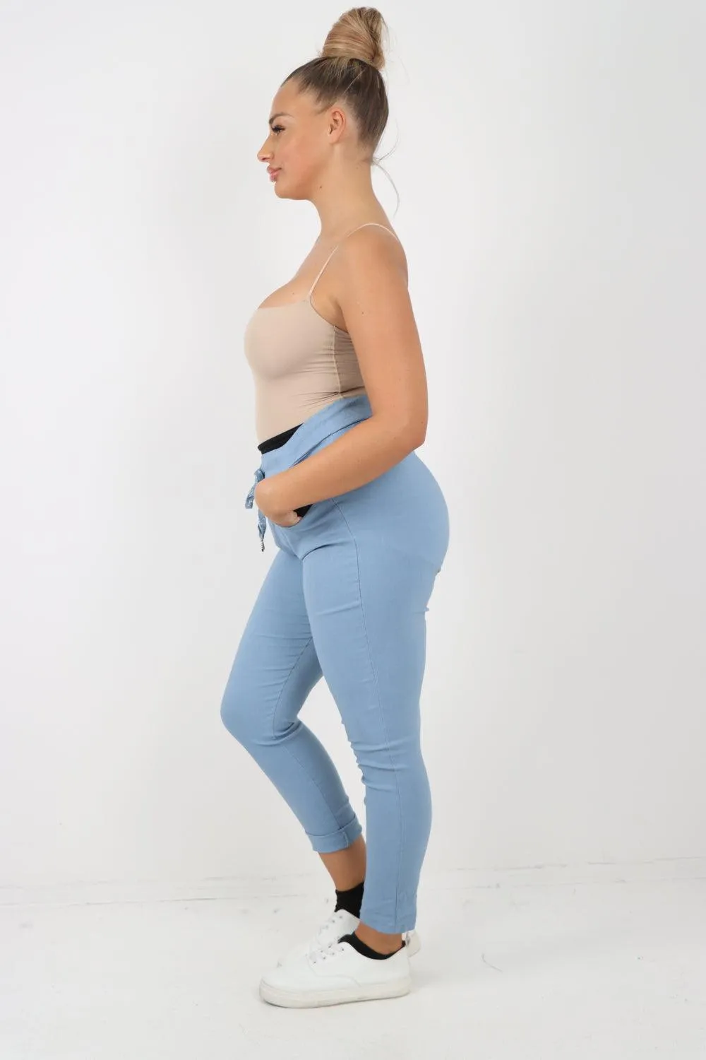 Plain Magic Drawstring Comfort Joggers