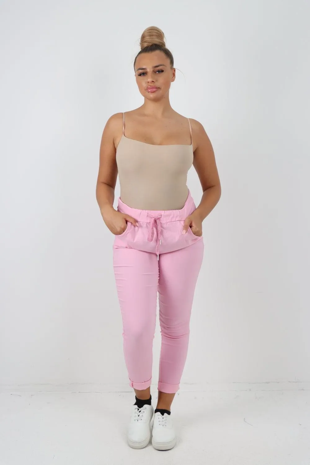 Plain Magic Drawstring Comfort Joggers