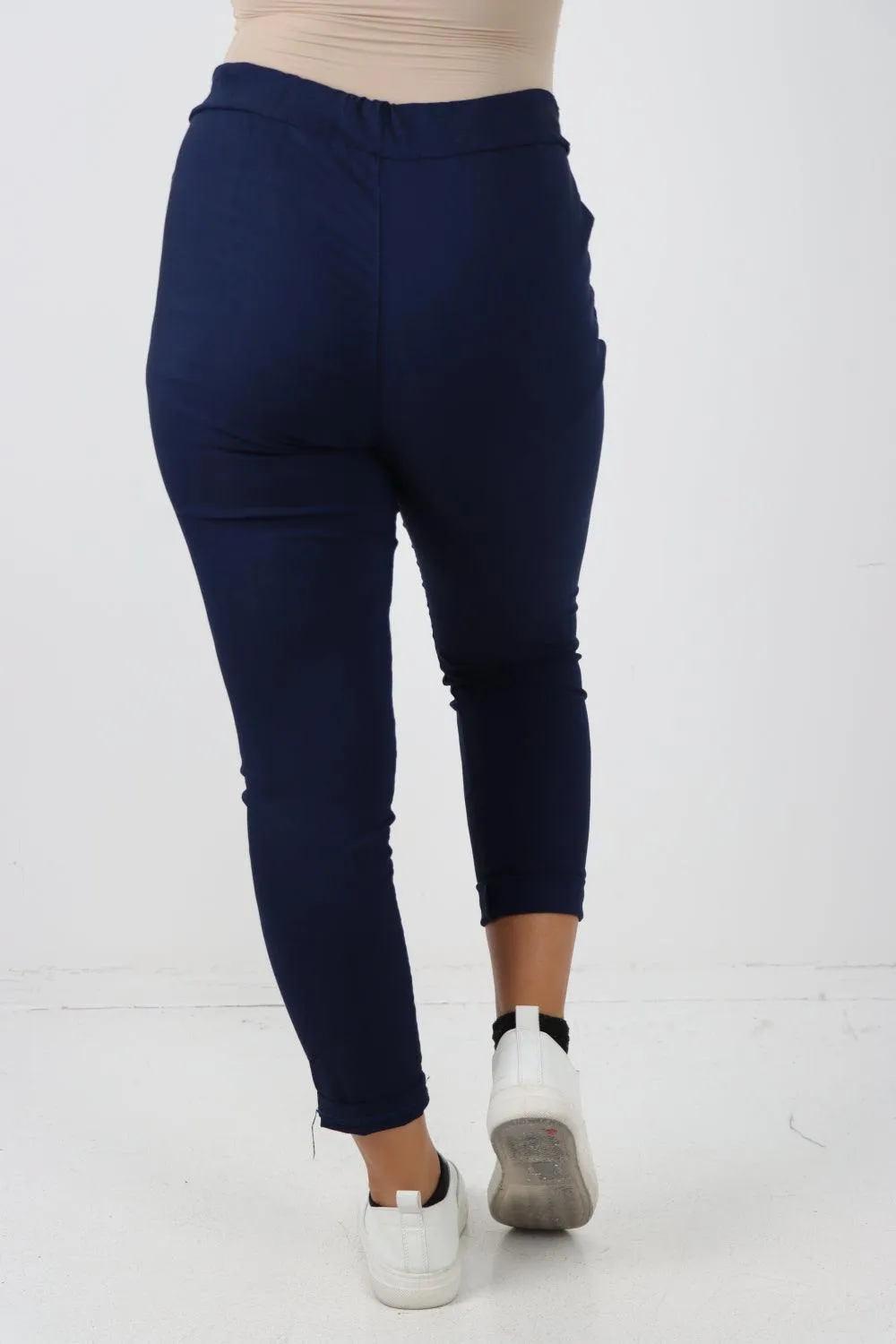 Plain Magic Drawstring Comfort Joggers