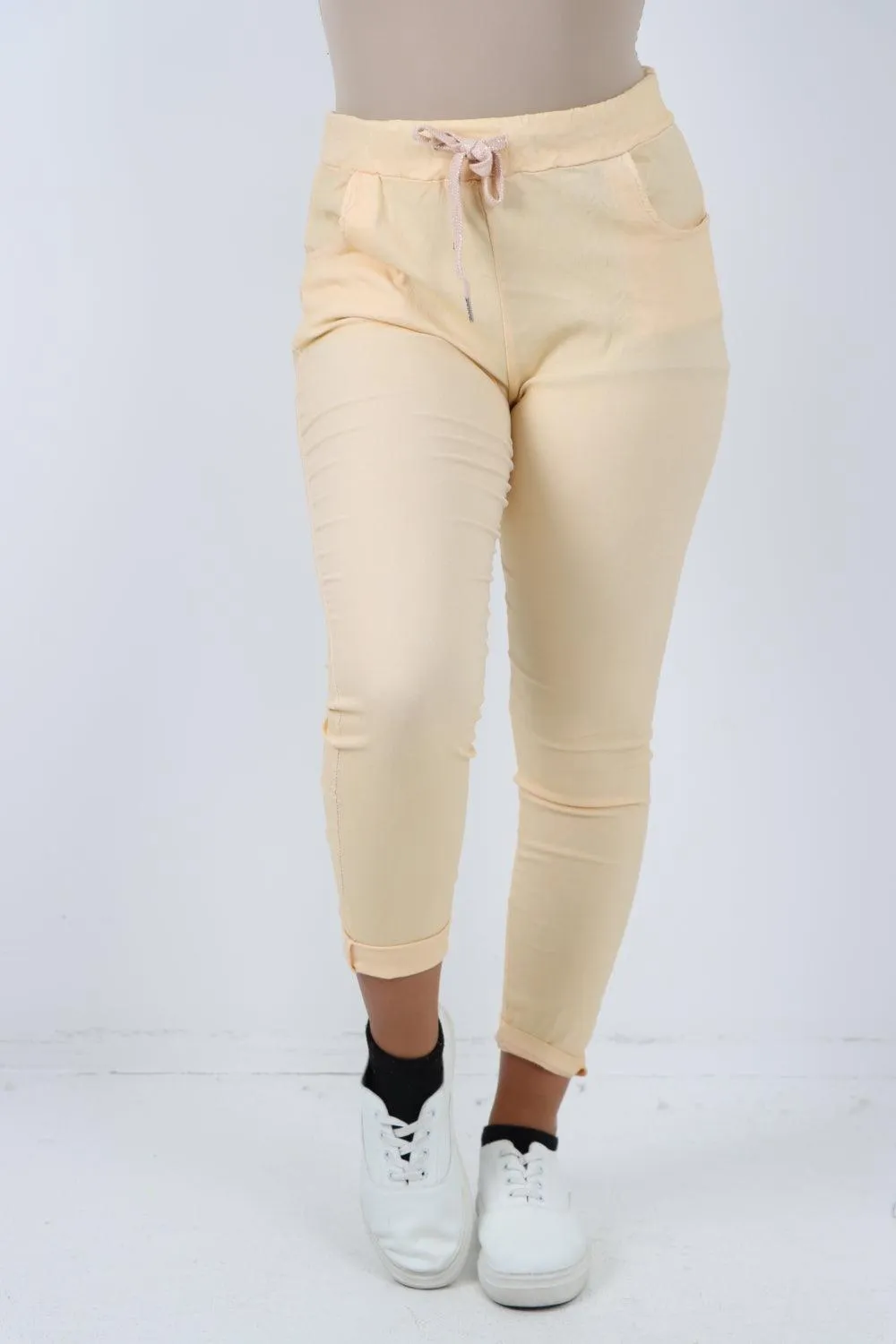Plain Magic Drawstring Comfort Joggers
