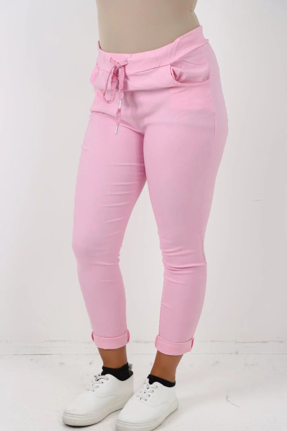 Plain Magic Drawstring Comfort Joggers