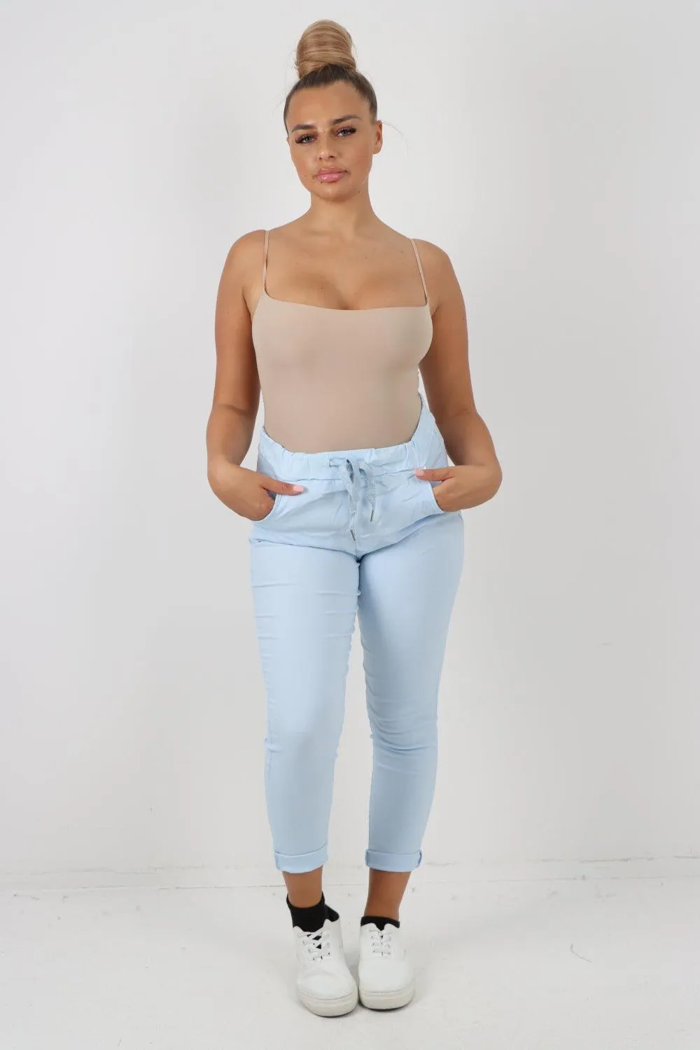 Plain Magic Drawstring Comfort Joggers