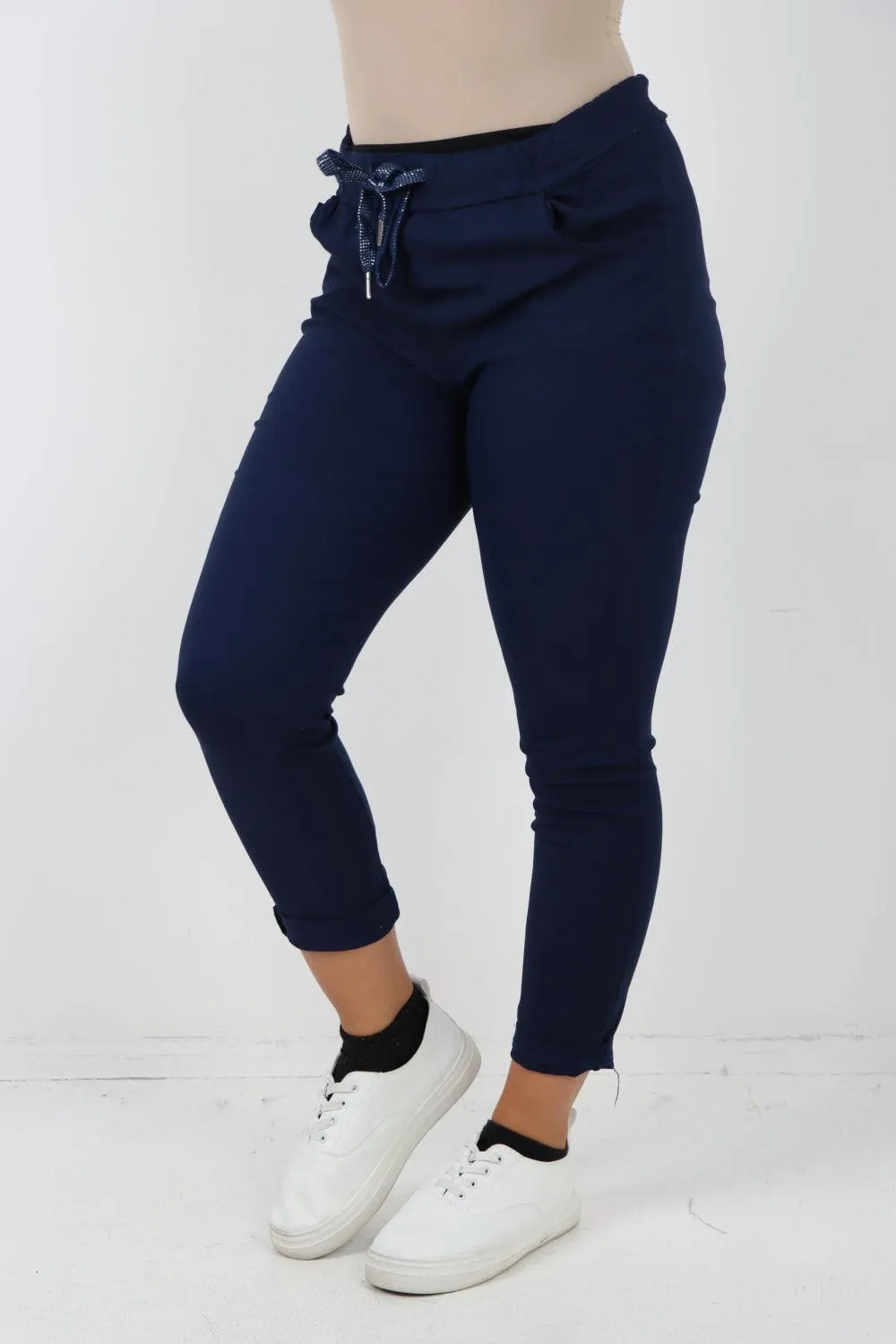 Plain Magic Drawstring Comfort Joggers