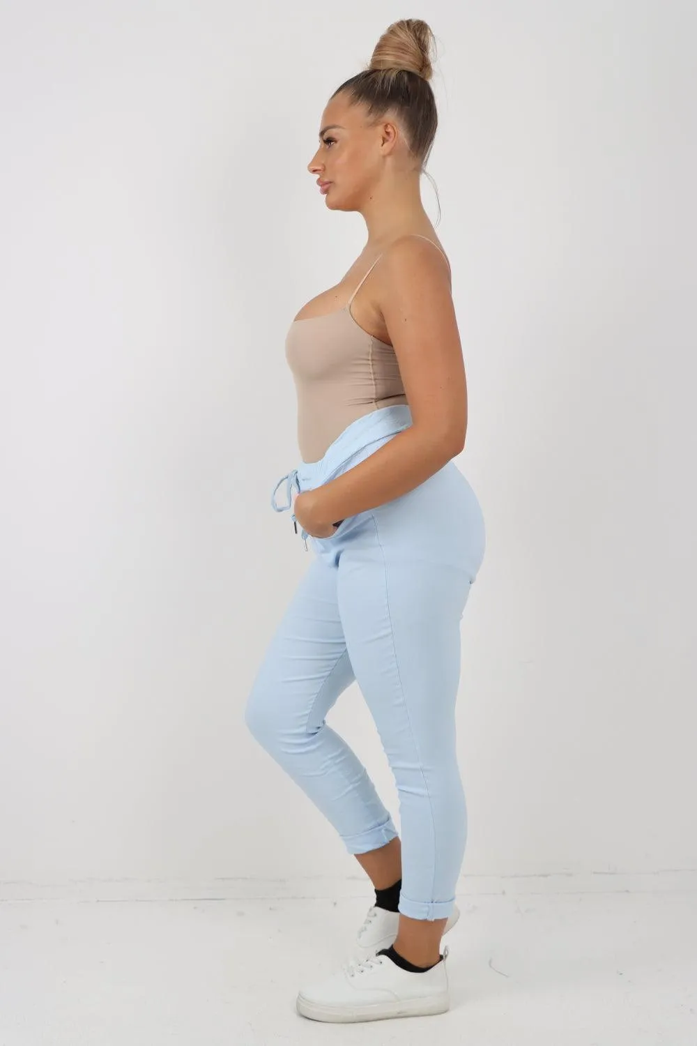 Plain Magic Drawstring Comfort Joggers