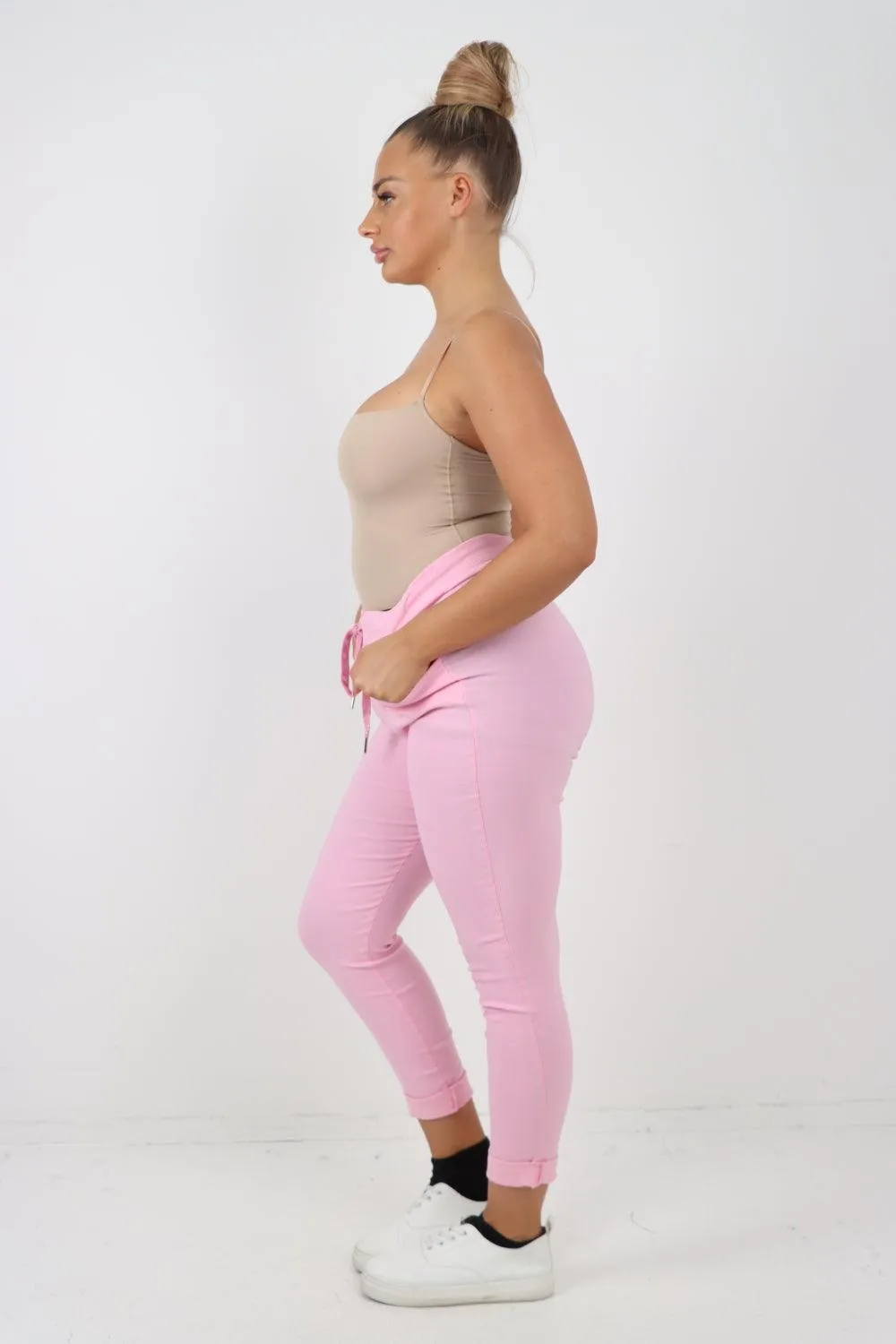 Plain Magic Drawstring Comfort Joggers
