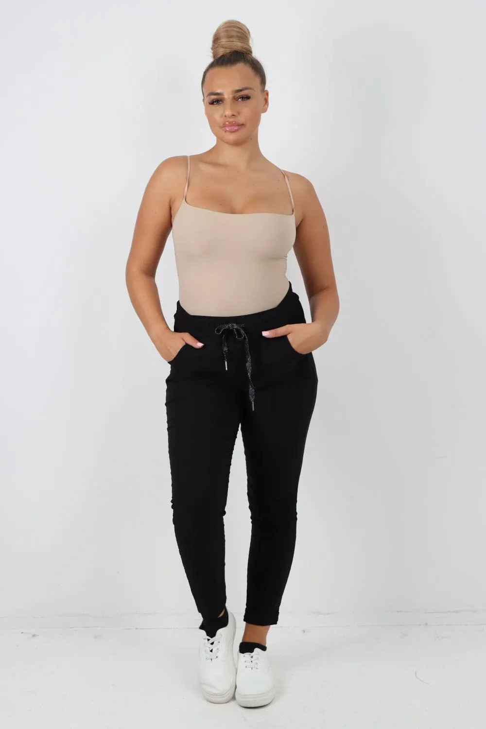 Plain Magic Drawstring Comfort Joggers